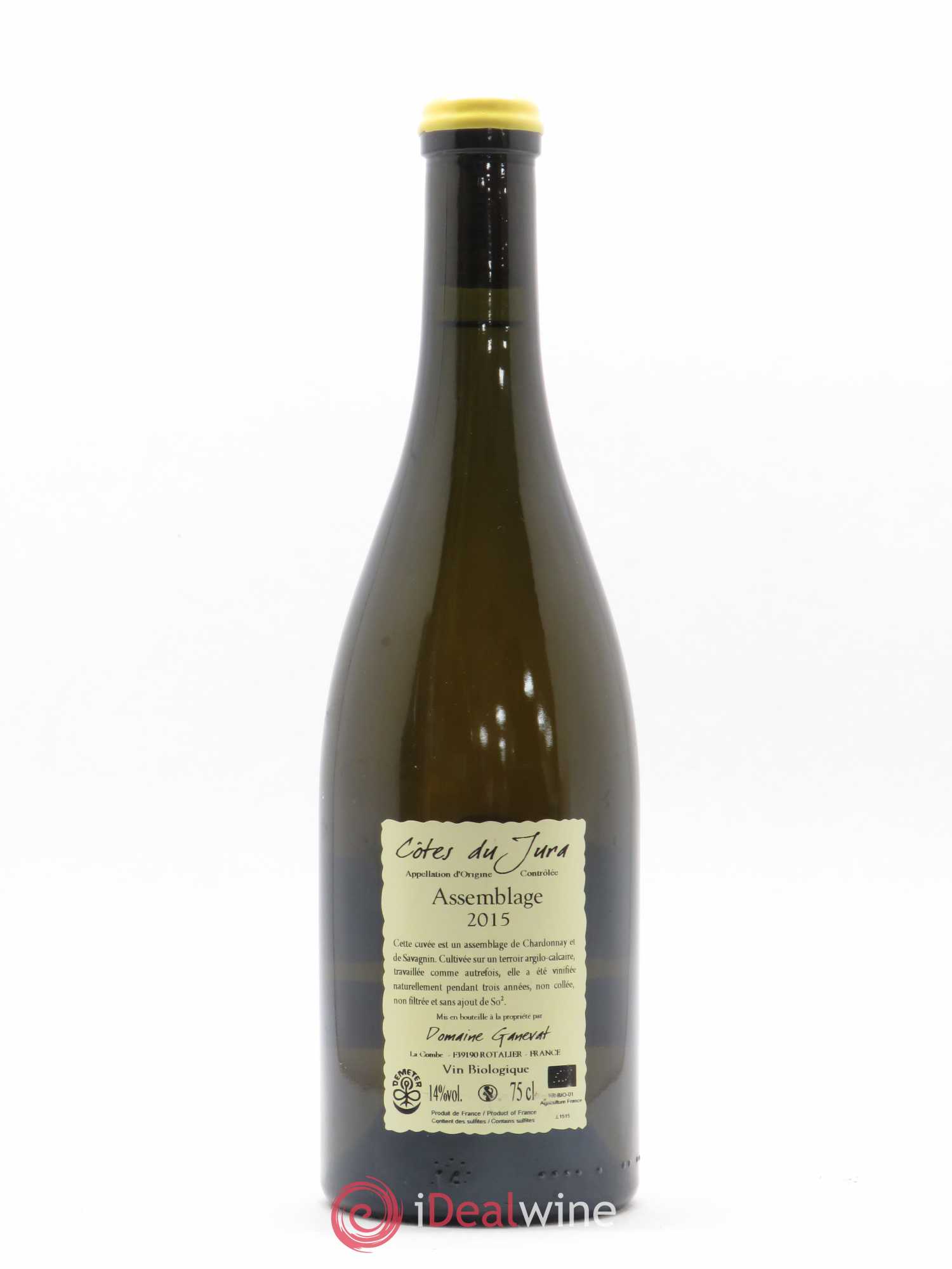 Côtes du Jura Cuvée Orégane Jean-François Ganevat (Domaine) 2015 - Lot de 1 bouteille - 1