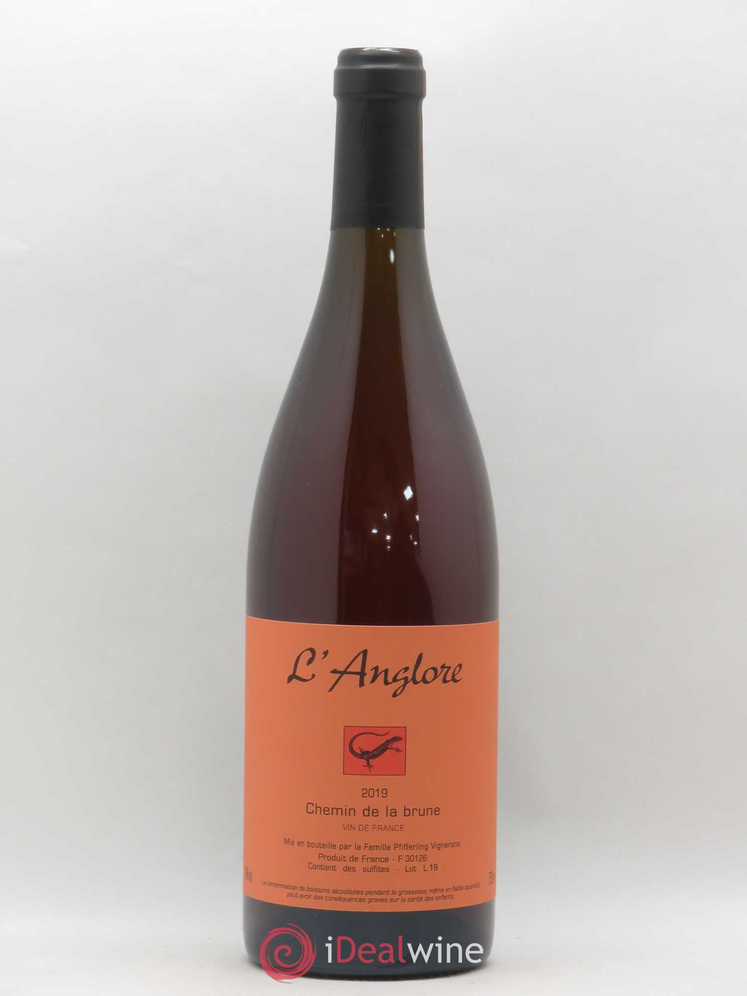 Vin de France Chemin de la brune L'Anglore 2019 - Lot de 1 bouteille - 0