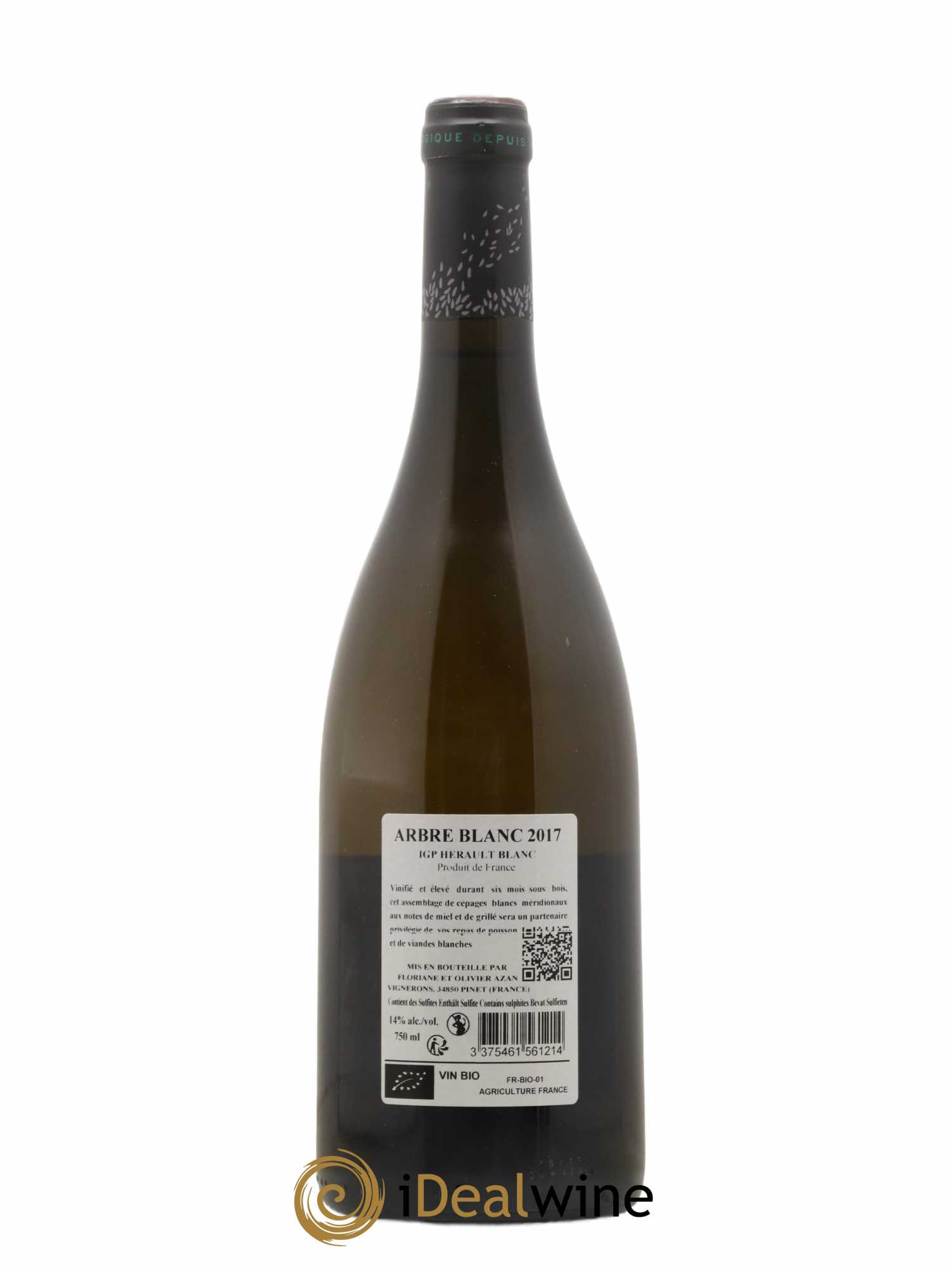 Pays d'Hérault Arbre Blanc Petit Roubié (sans prix de réserve) 2017 - Lot de 1 bouteille - 1