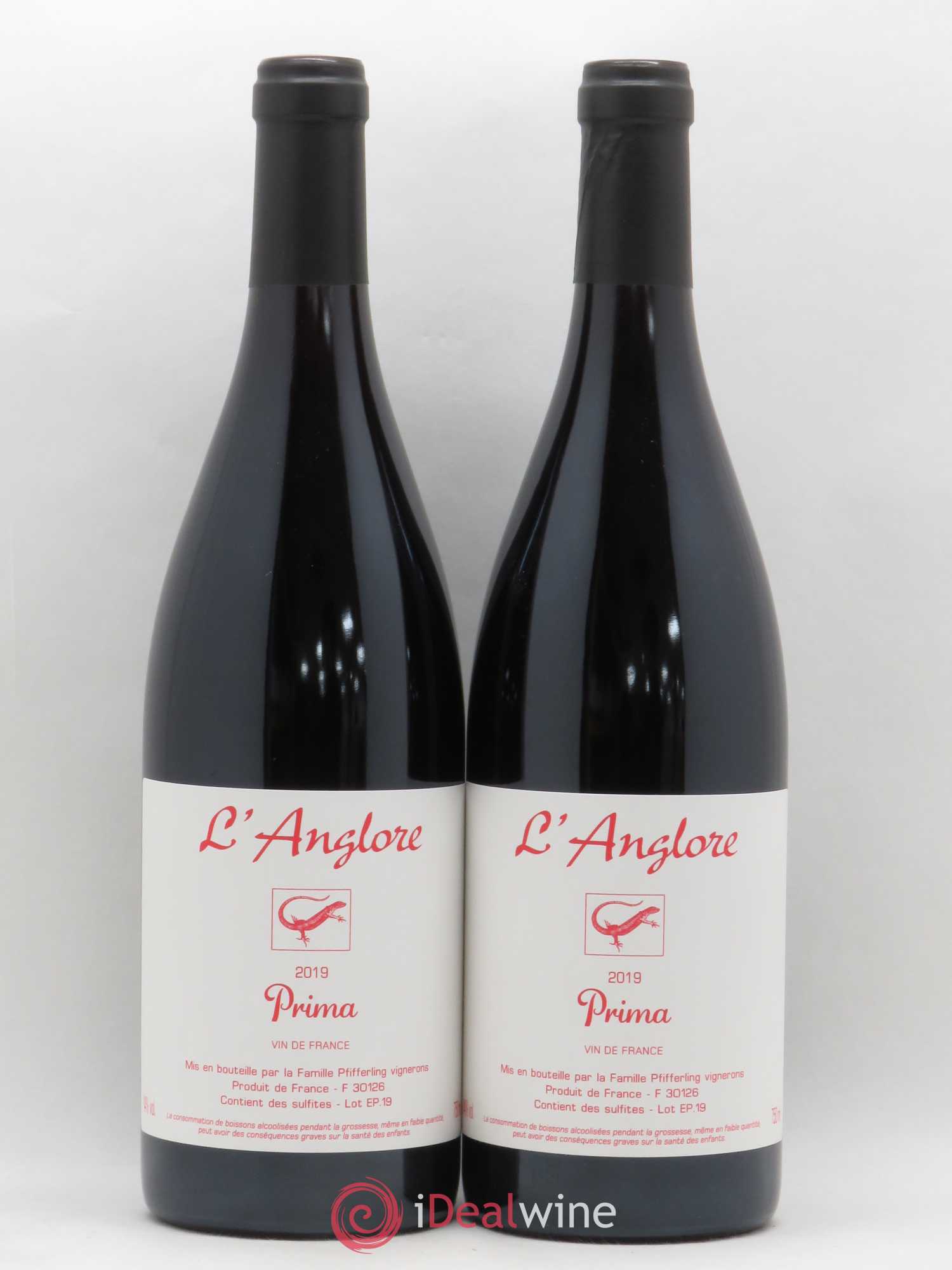 Vin de France Prima L'Anglore 2019 - Lot de 2 bouteilles - 0