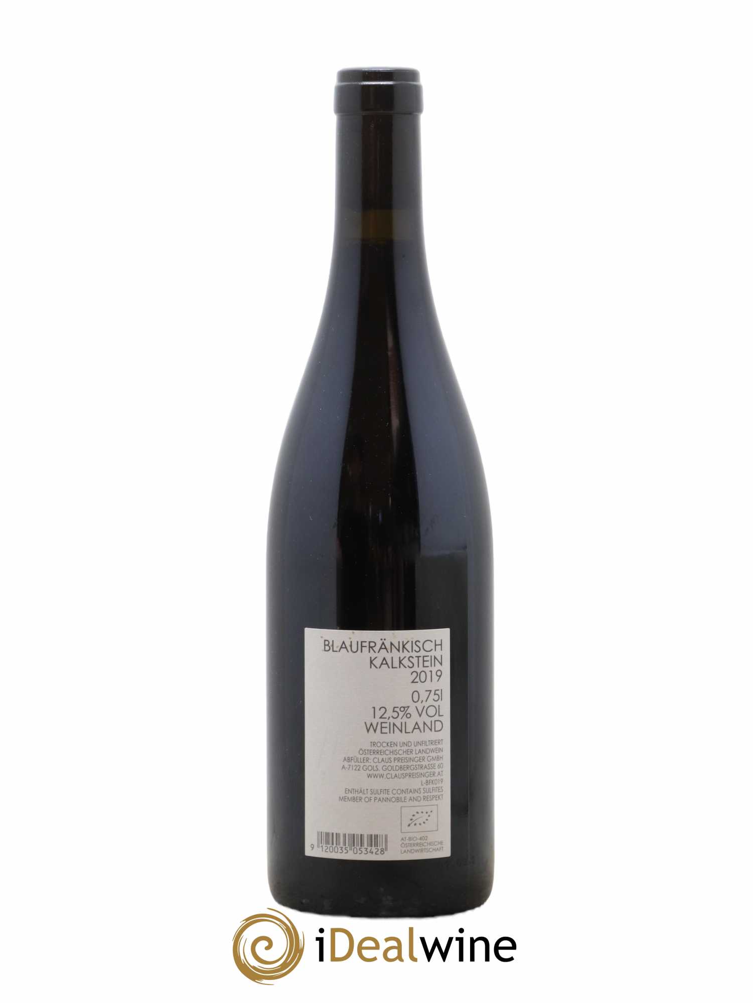 Autriche Blaufränkisch Kalkstein Claus Preisinger 2019 - Lot de 1 bouteille - 1
