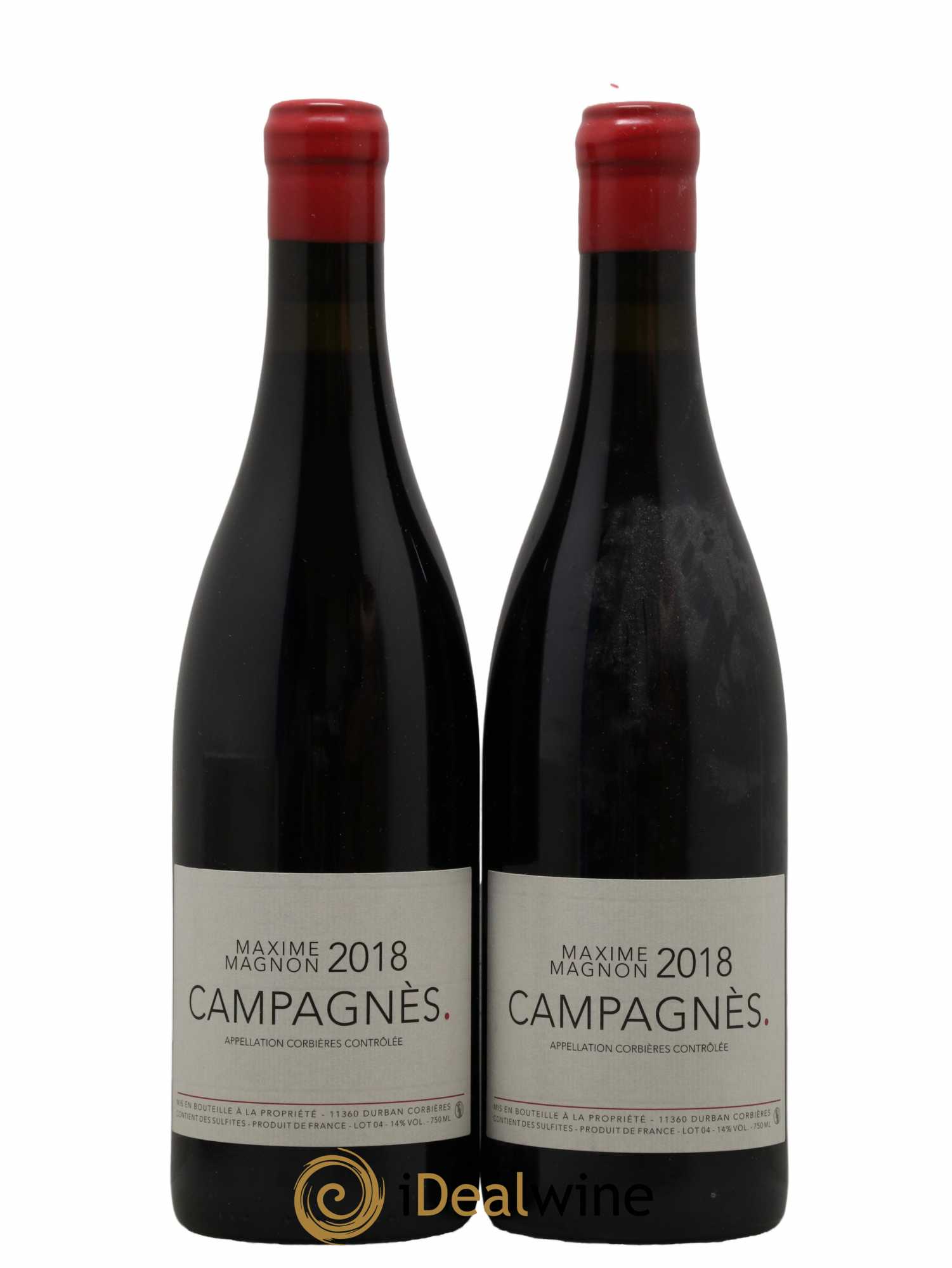 Corbières Campagnès Maxime Magnon 2018 - Lot de 2 bouteilles - 0