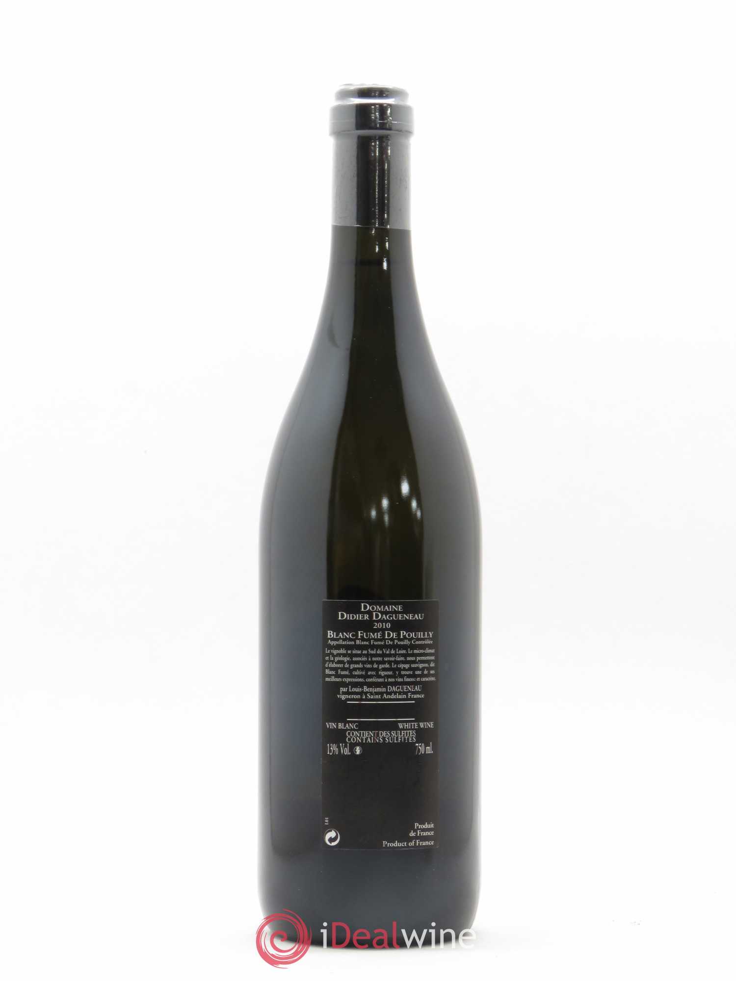 Vin de France (anciennement Pouilly-Fumé) Silex Dagueneau (Domaine Didier - Louis-Benjamin) 2010 - Lot de 1 bouteille - 1