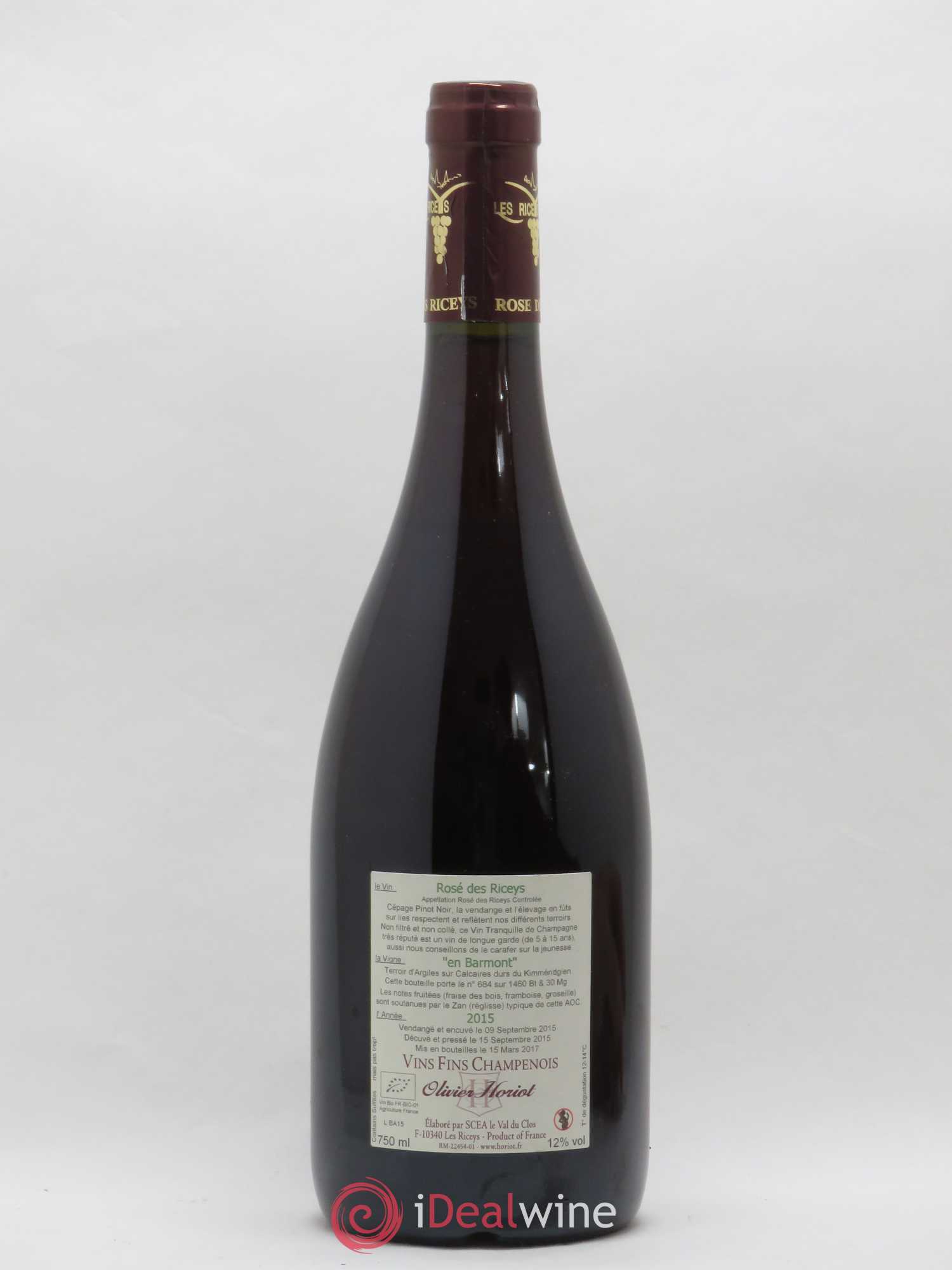 En Barmont Olivier Horiot 2015 - Lot de 1 bouteille - 1