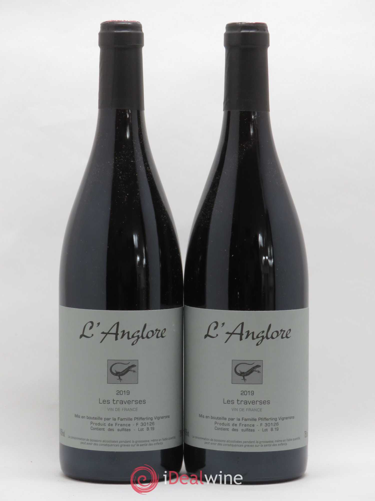 Vin de France Les Traverses L'Anglore 2019 - Lot de 2 bouteilles - 0