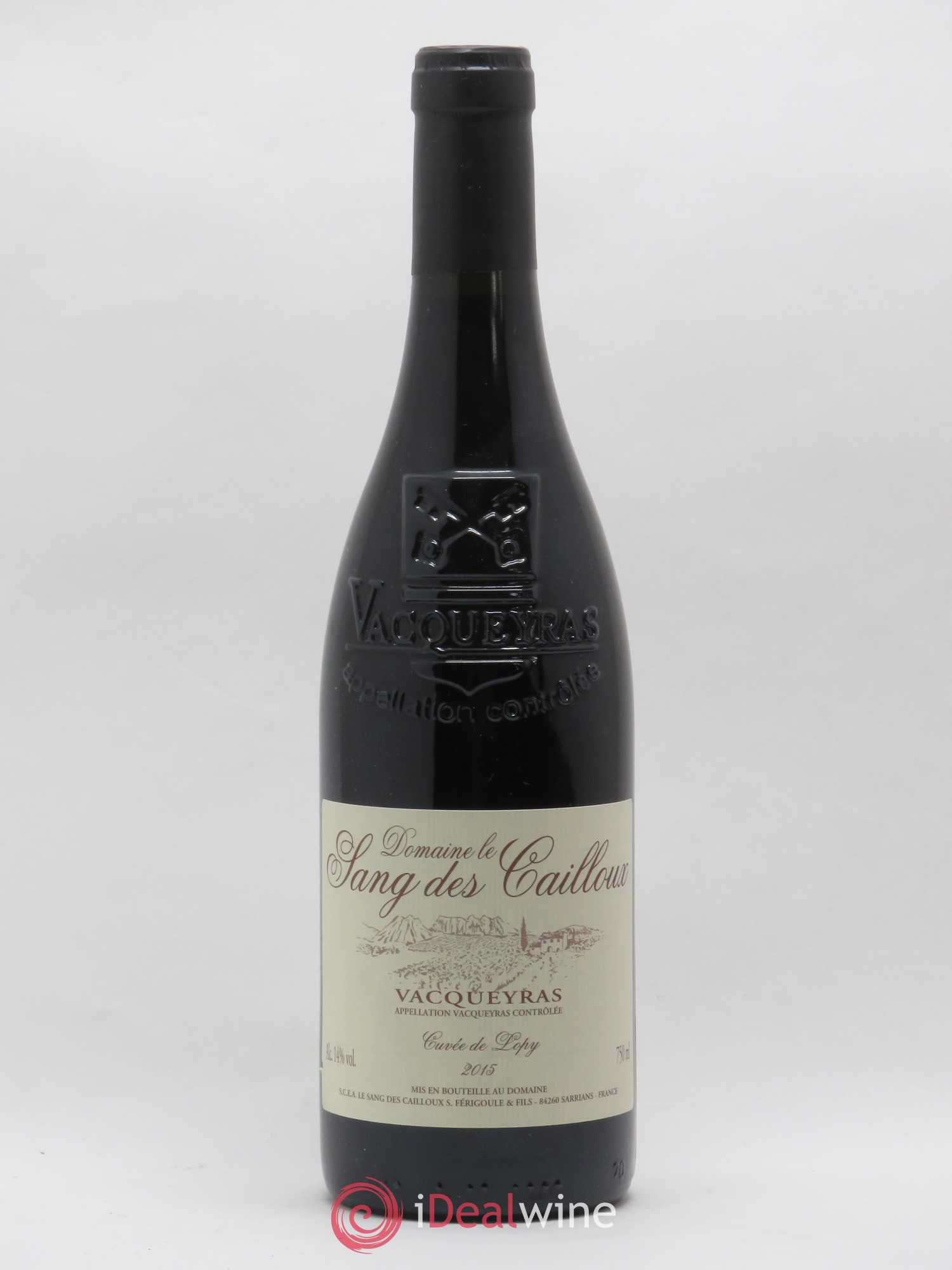 Vacqueyras Cuvée de Lopy Le Sang des Cailloux 2015 - Lot de 1 bouteille - 0