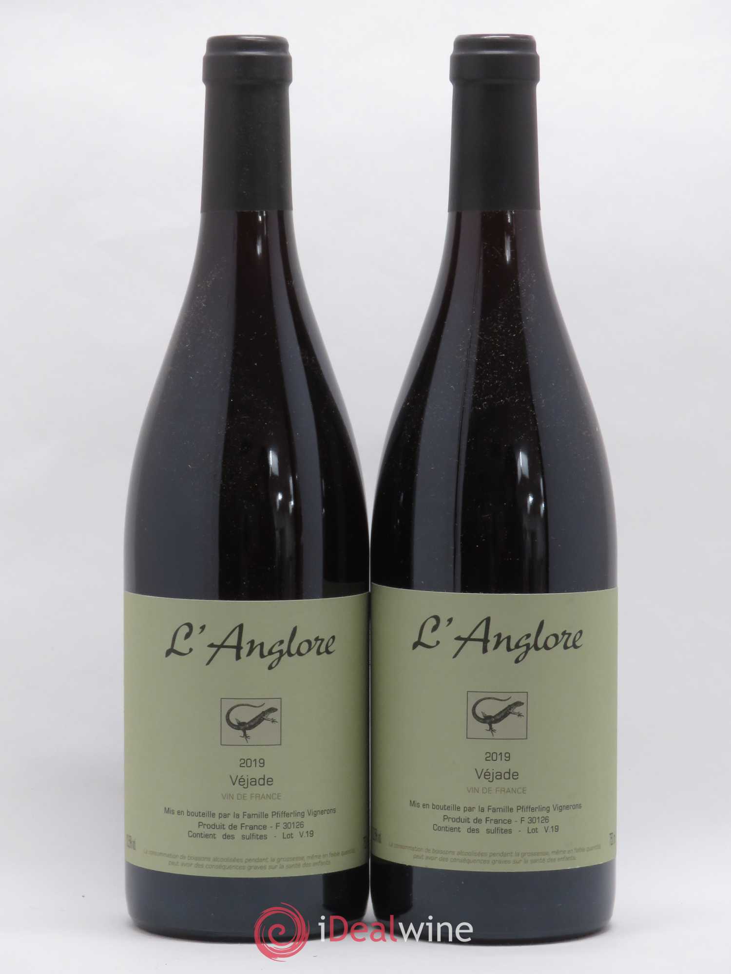 Vin de France Véjade L'Anglore 2019 - Lot de 2 bouteilles - 0