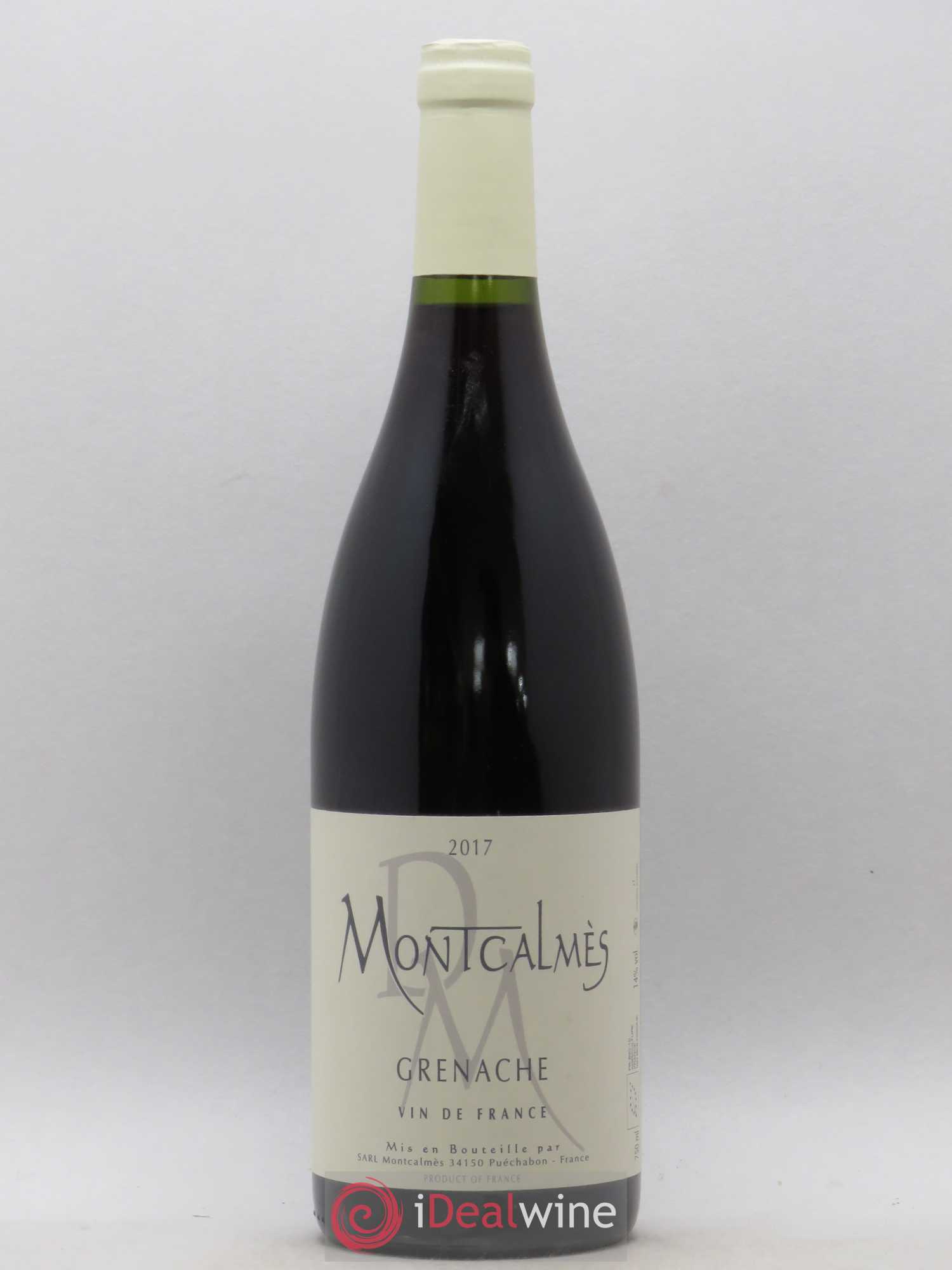 Vin de France Domaine de Montcalmès Grenache Frédéric Pourtalié 2017 - Lot de 1 bouteille - 0