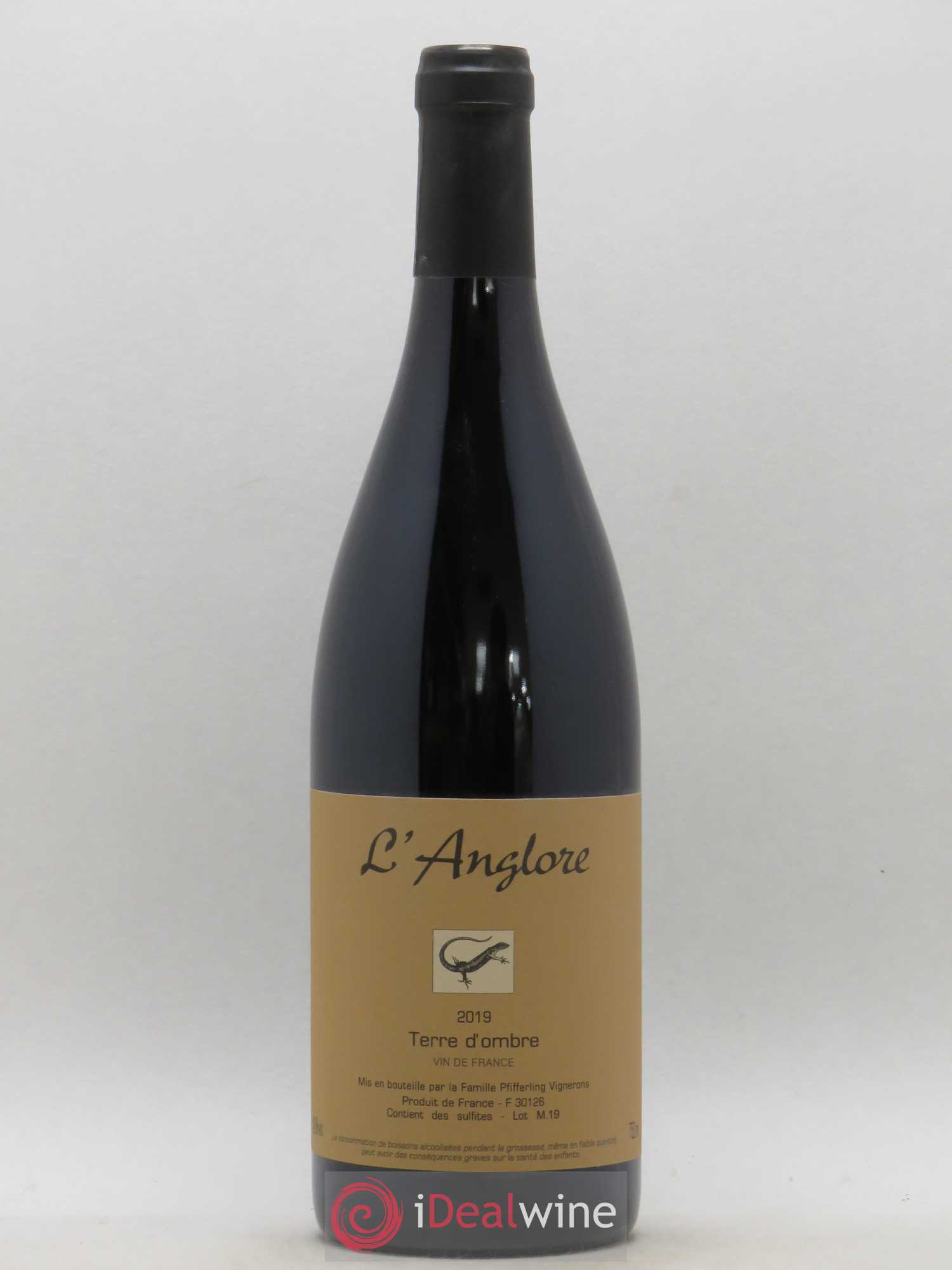 Vin de France Terre d'Ombre L'Anglore 2019 - Lot de 1 bouteille - 0
