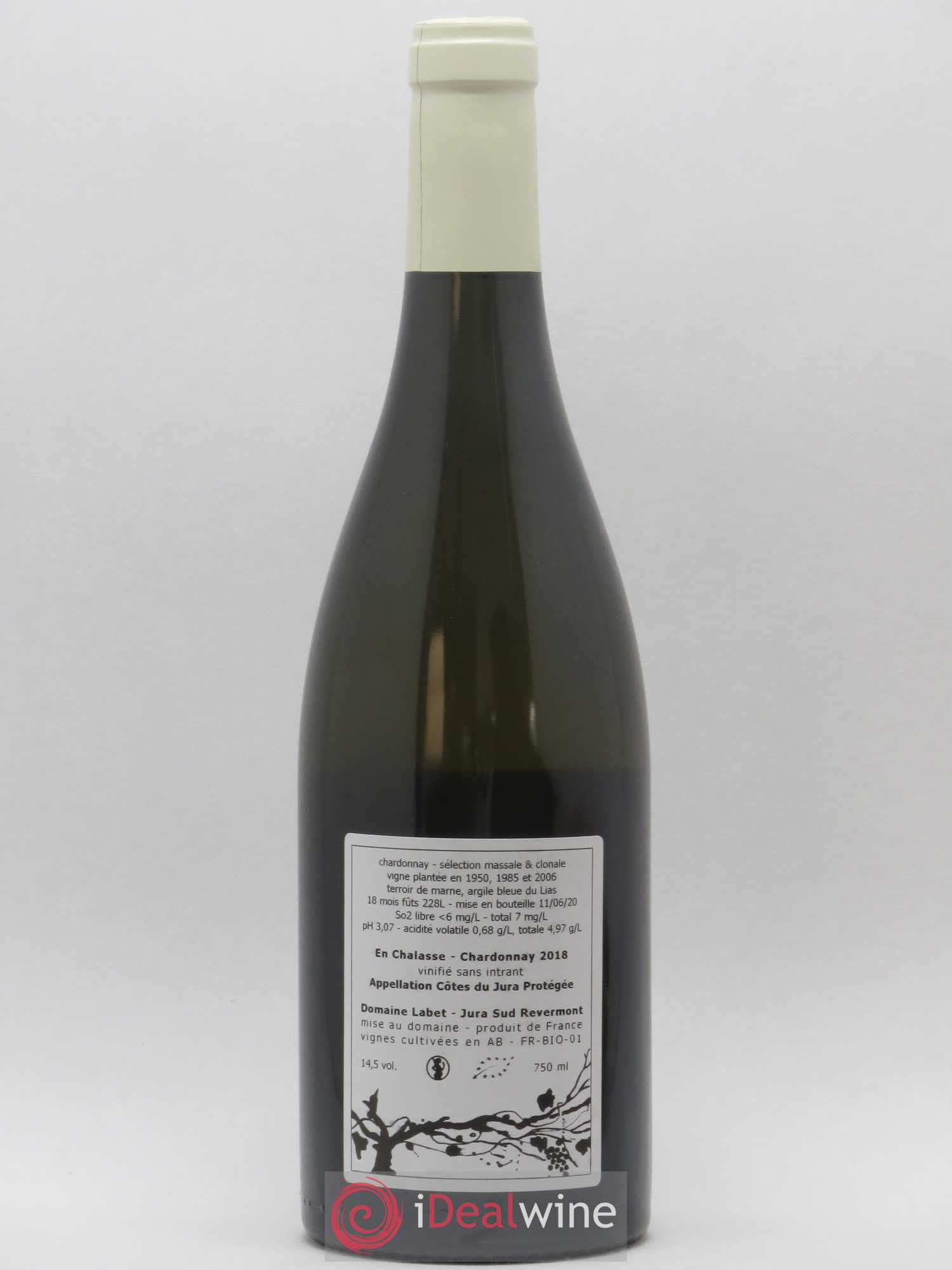 Côtes du Jura Chardonnay En Chalasse Romain - Julien - Charline Labet 2018 - Lot de 1 bouteille - 1