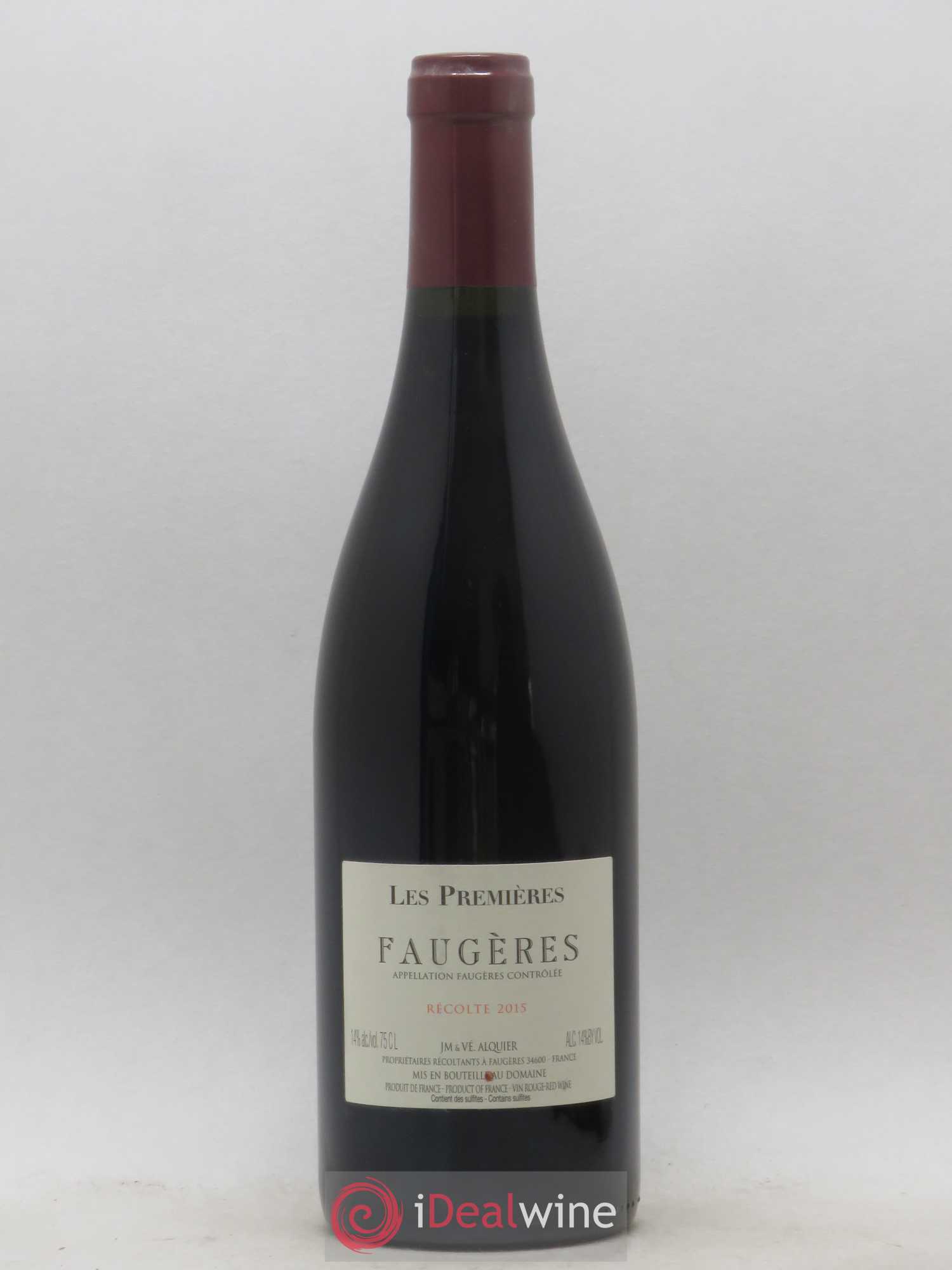Faugères Domaine Jean-Michel Alquier Les Premières 2015 - Lot de 1 bouteille - 0