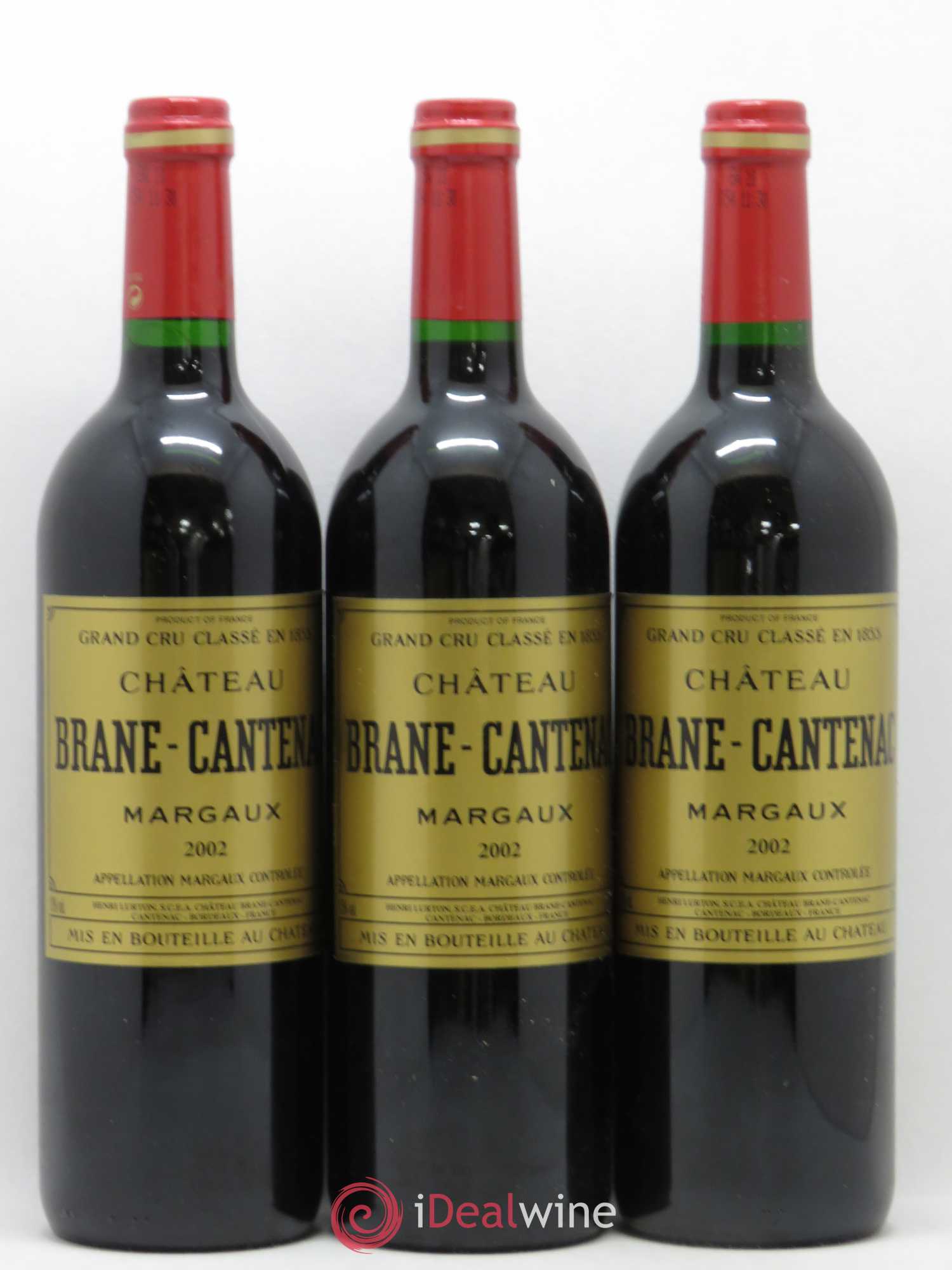 Château Brane Cantenac 2ème Grand Cru Classé 2002 - Lot de 12 bouteilles - 2