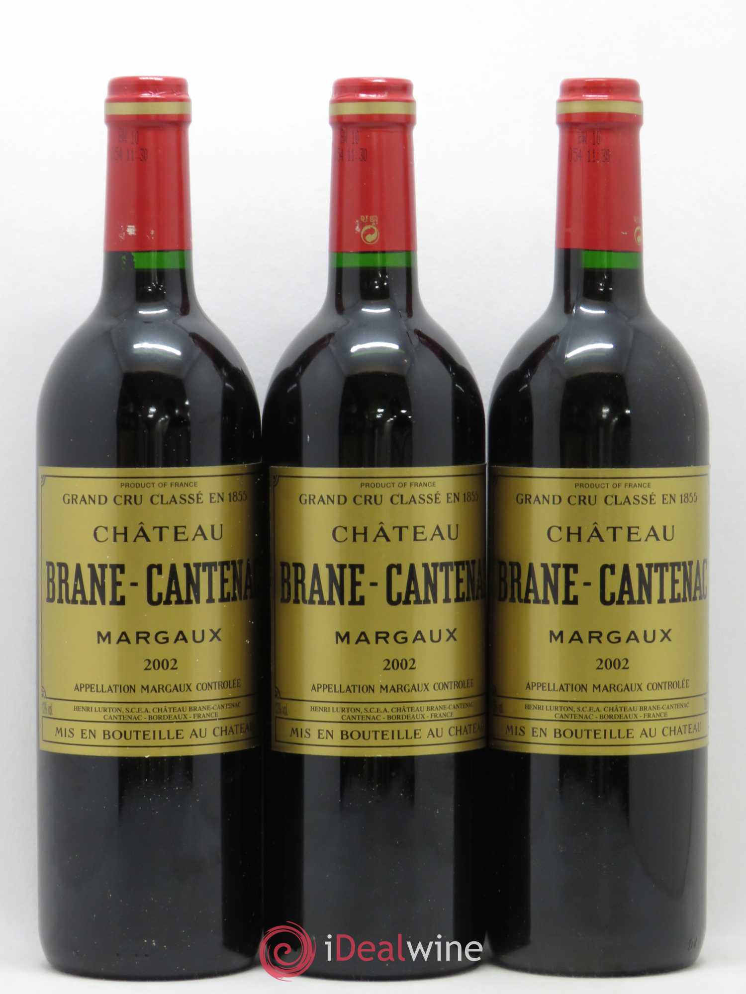 Château Brane Cantenac 2ème Grand Cru Classé 2002 - Lot de 12 bouteilles - 3
