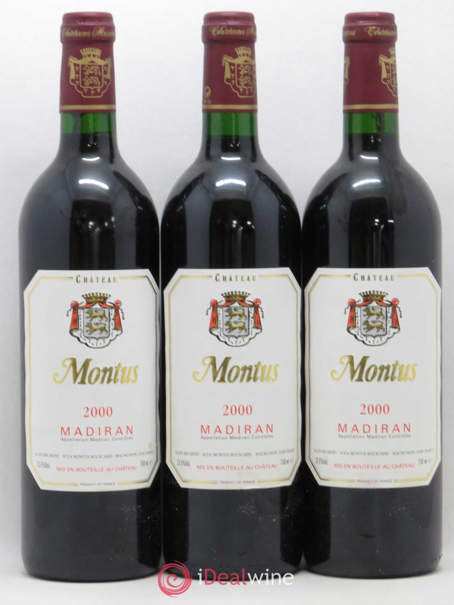 Madiran Château Montus Alain Brumont 2000 - Lot de 12 bouteilles - 2