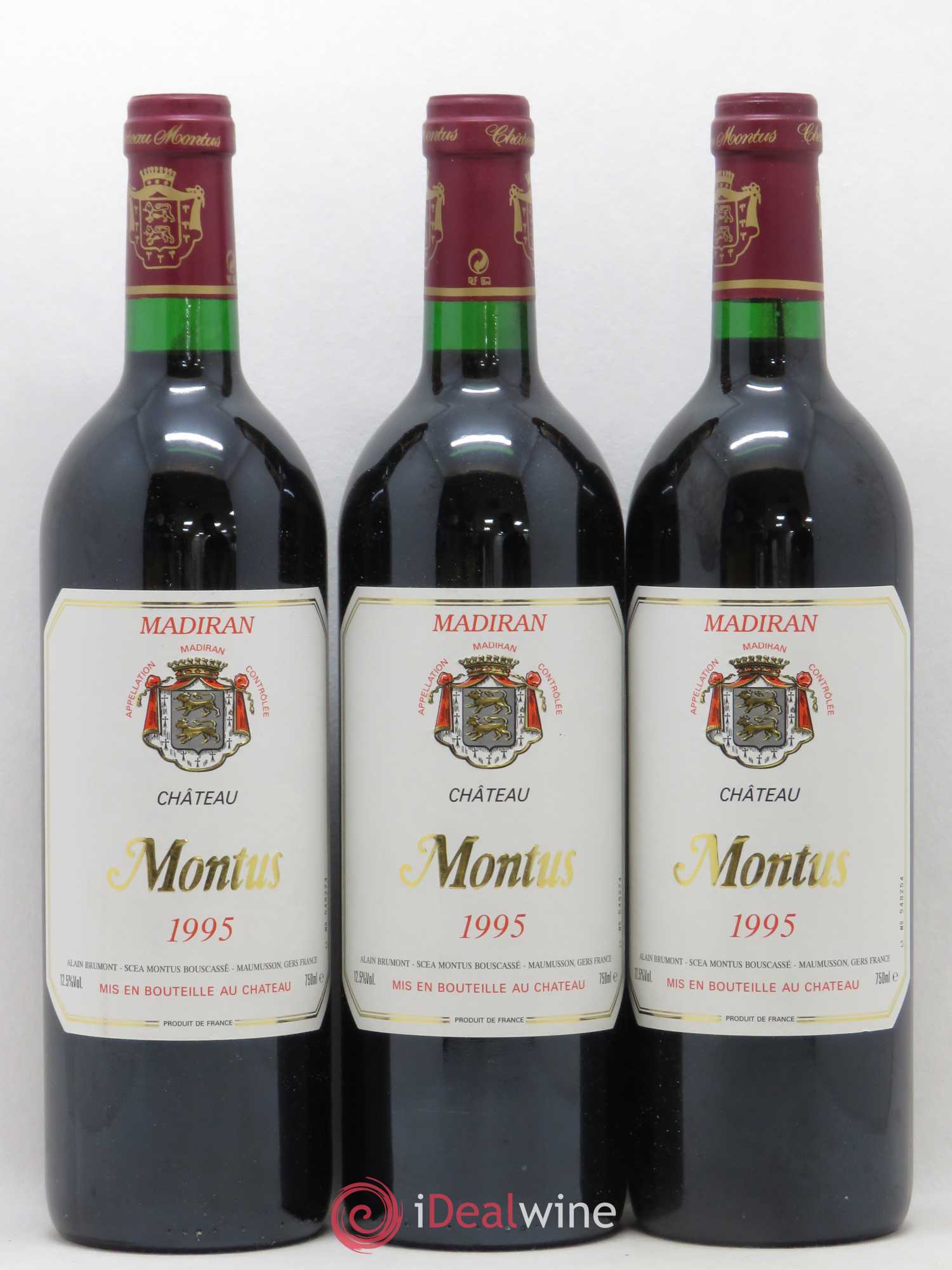 Madiran Château Montus Alain Brumont 1995 - Lot de 12 bouteilles - 2
