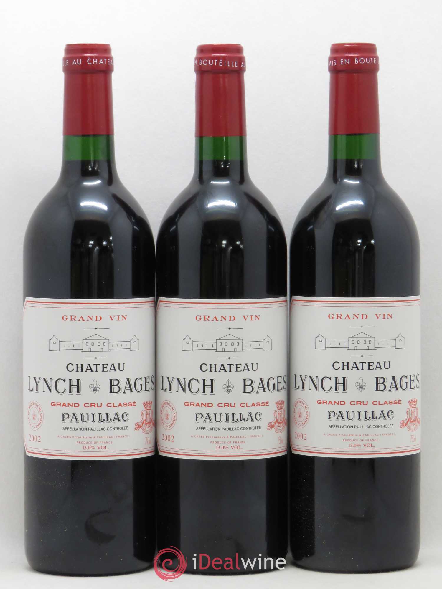 Château Lynch Bages 5ème Grand Cru Classé 2002 - Lot de 12 bouteilles - 1