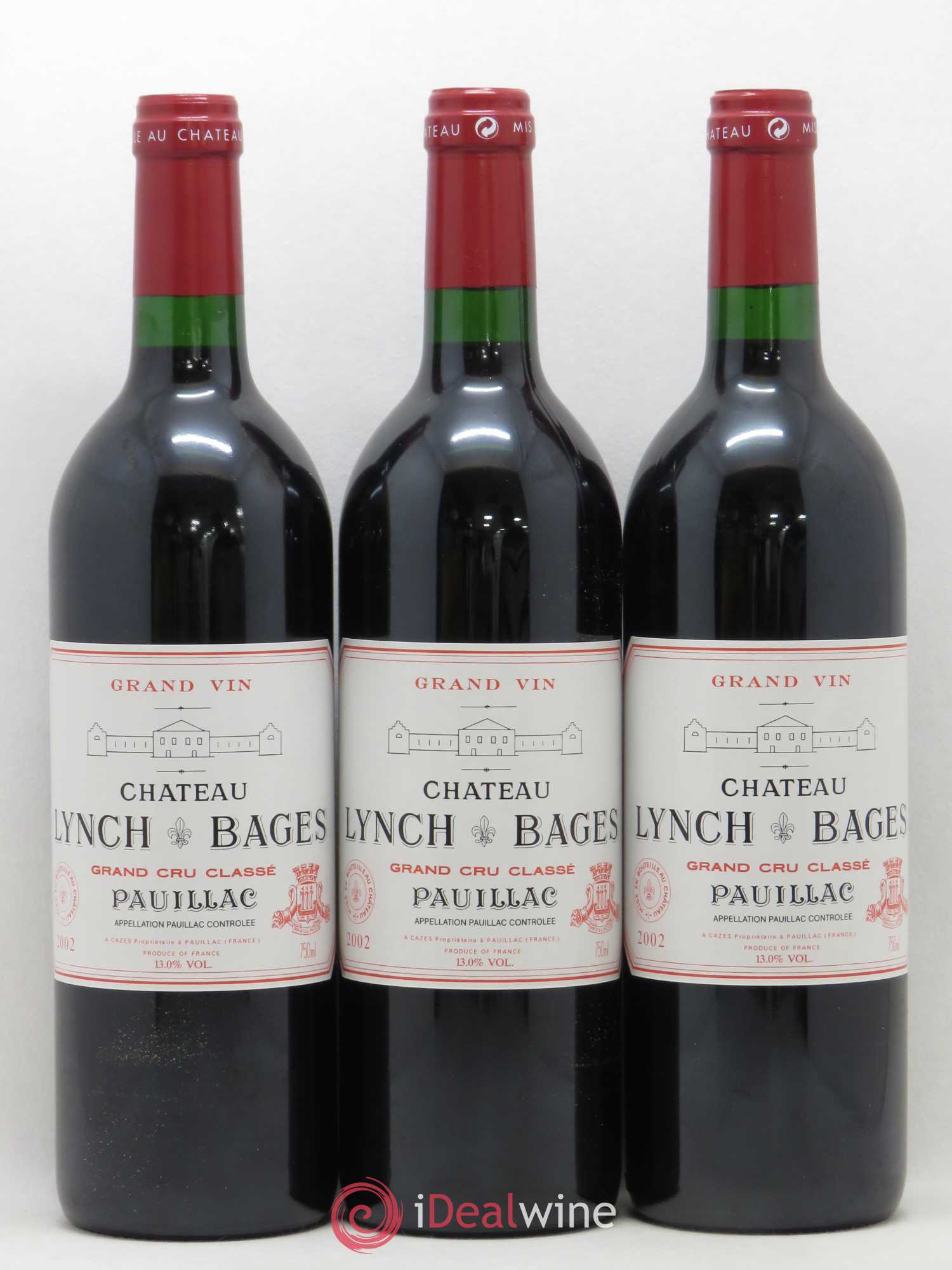 Château Lynch Bages 5ème Grand Cru Classé 2002 - Lot de 12 bouteilles - 4