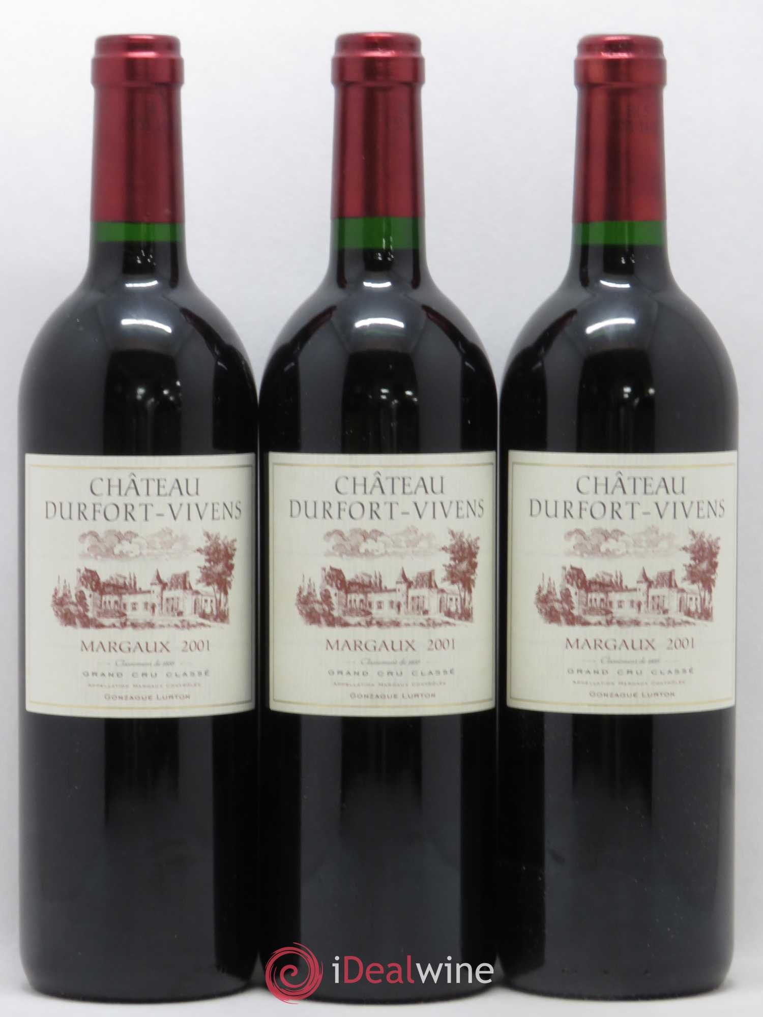 Château Durfort Vivens 2ème Grand Cru Classé 2001 - Lot de 12 bouteilles - 1
