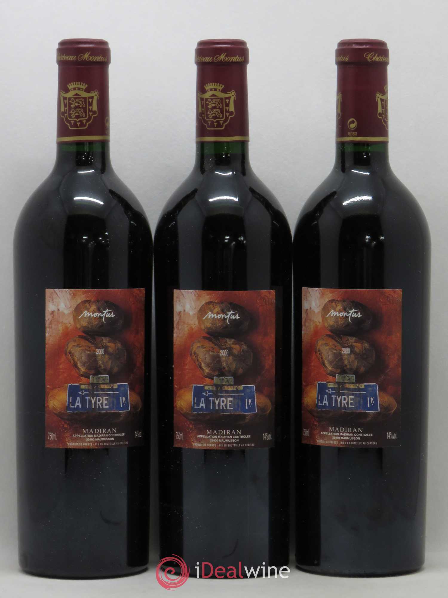 Madiran Château Montus-La Tyre Alain Brumont 2000 - Lot de 6 bouteilles - 2