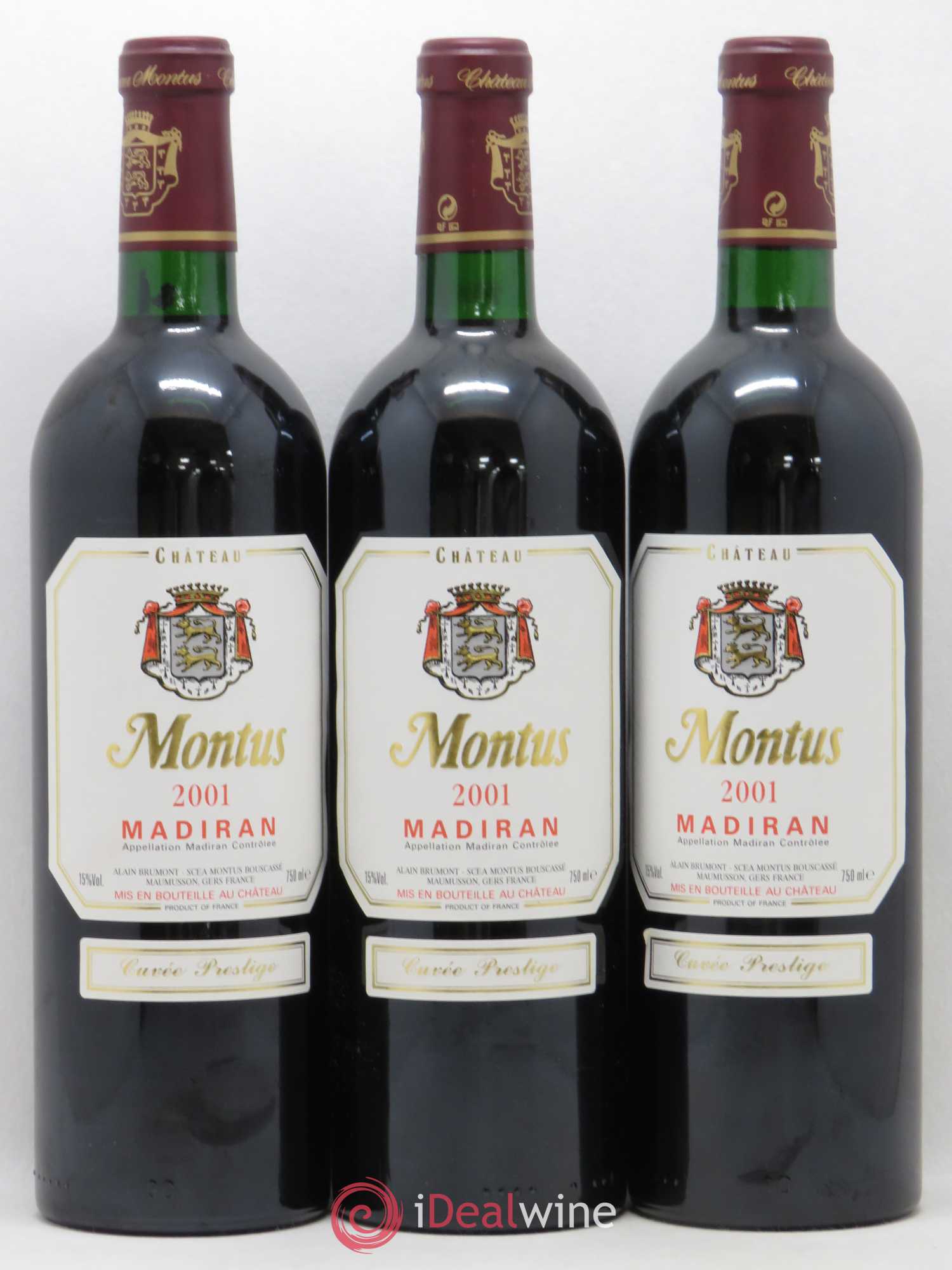 Madiran Château Montus-Prestige Alain Brumont 2001 - Lot de 12 bouteilles - 3