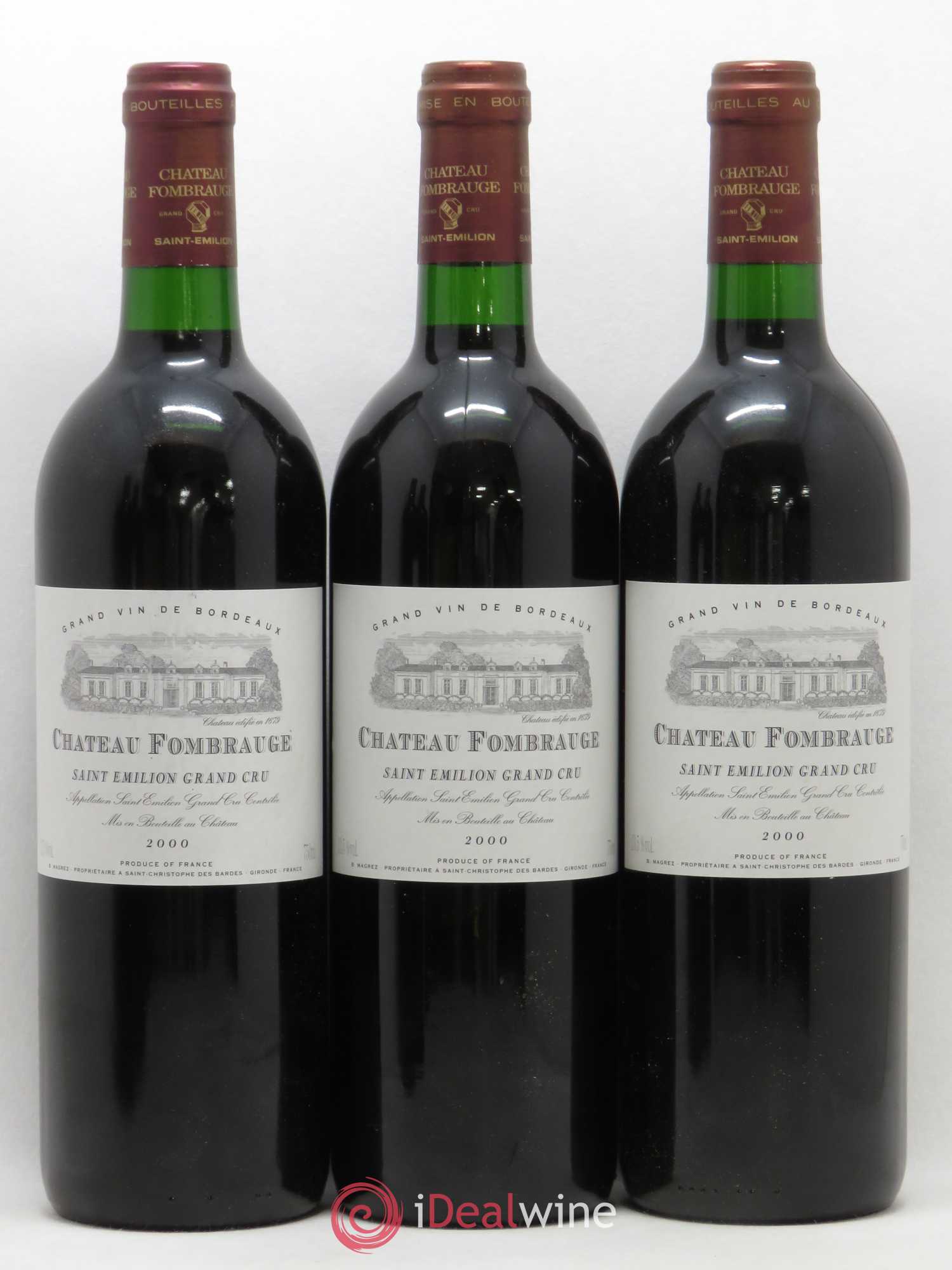 Château Fombrauge Grand Cru Classé 2000 - Lot de 12 bouteilles - 1