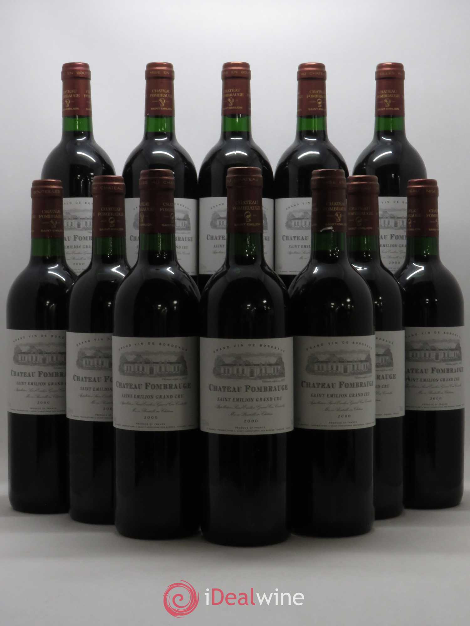 Château Fombrauge Grand Cru Classé 2000 - Lot de 12 bouteilles - 0