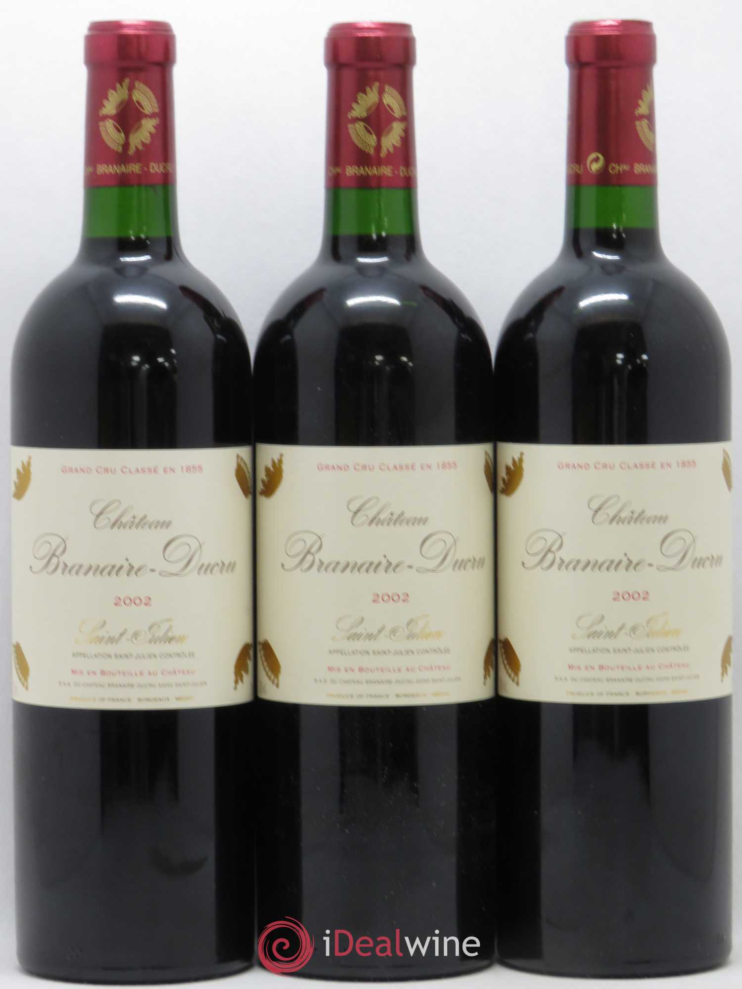 Château Branaire Ducru 4ème Grand Cru Classé 2002 - Lot de 12 bouteilles - 2
