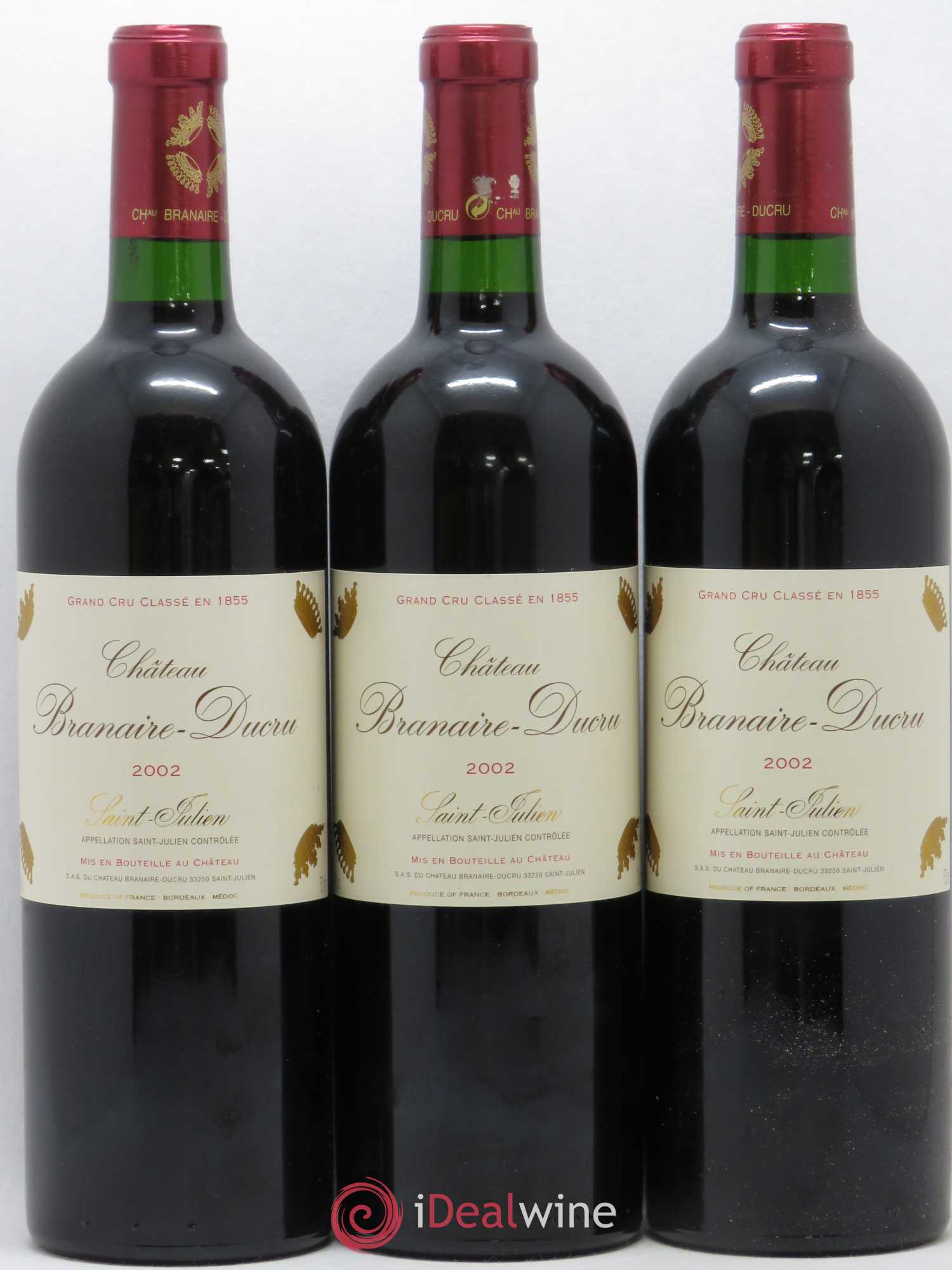 Château Branaire Ducru 4ème Grand Cru Classé 2002 - Lot de 12 bouteilles - 4