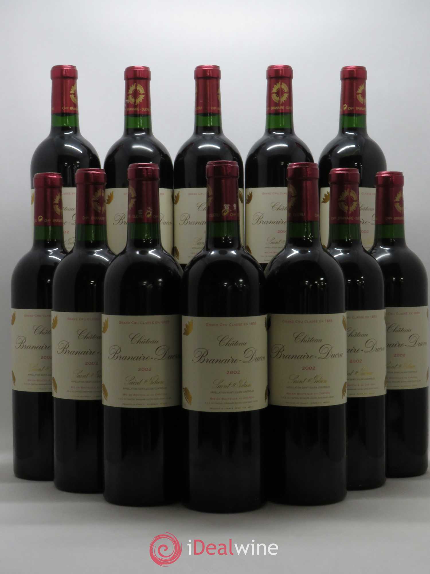Château Branaire Ducru 4ème Grand Cru Classé 2002 - Lot de 12 bouteilles - 0