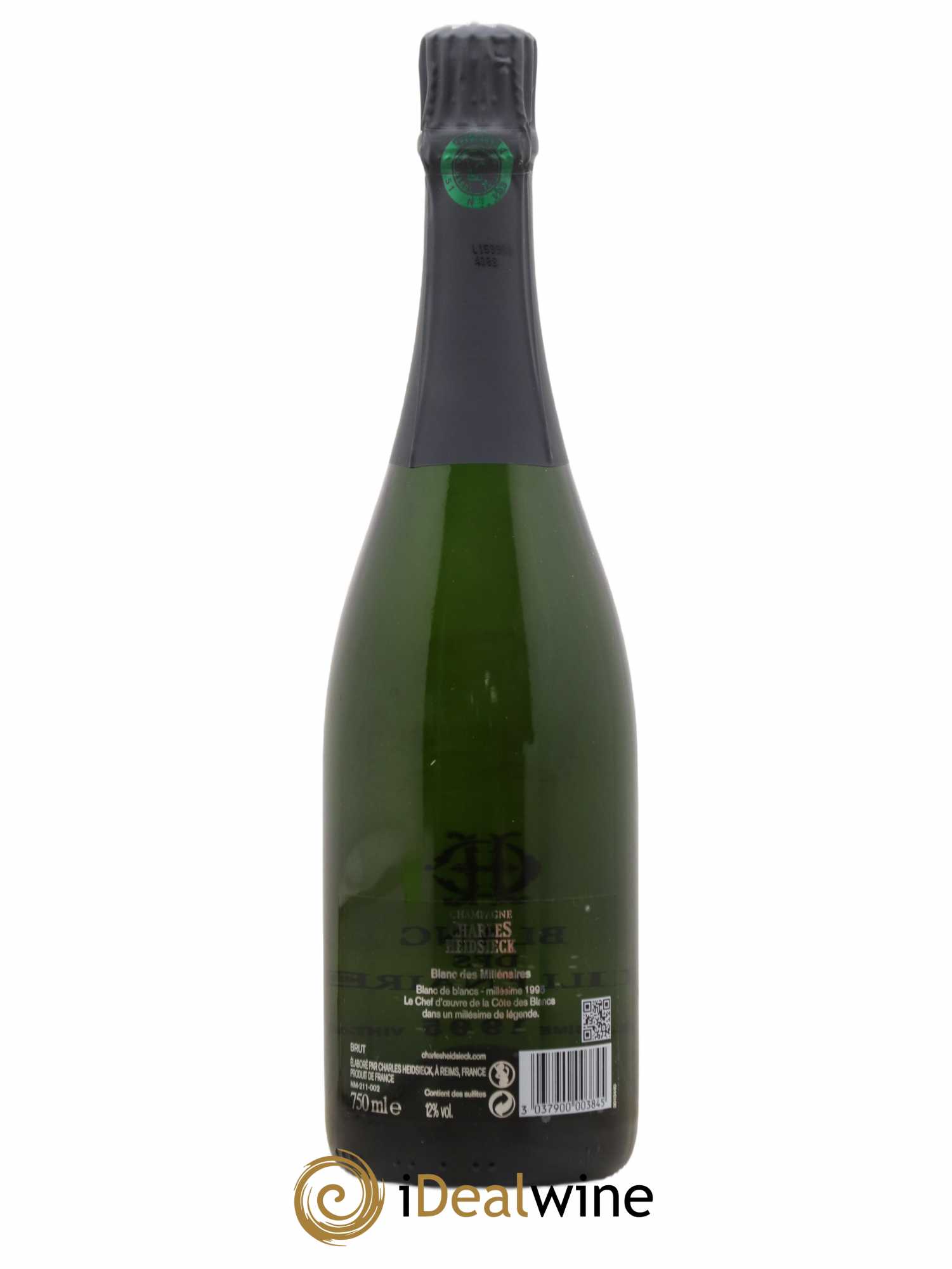 Blanc de Blancs Blanc des Millénaires Brut Charles Heidsieck 1995 - Posten von 1 Flasche - 1
