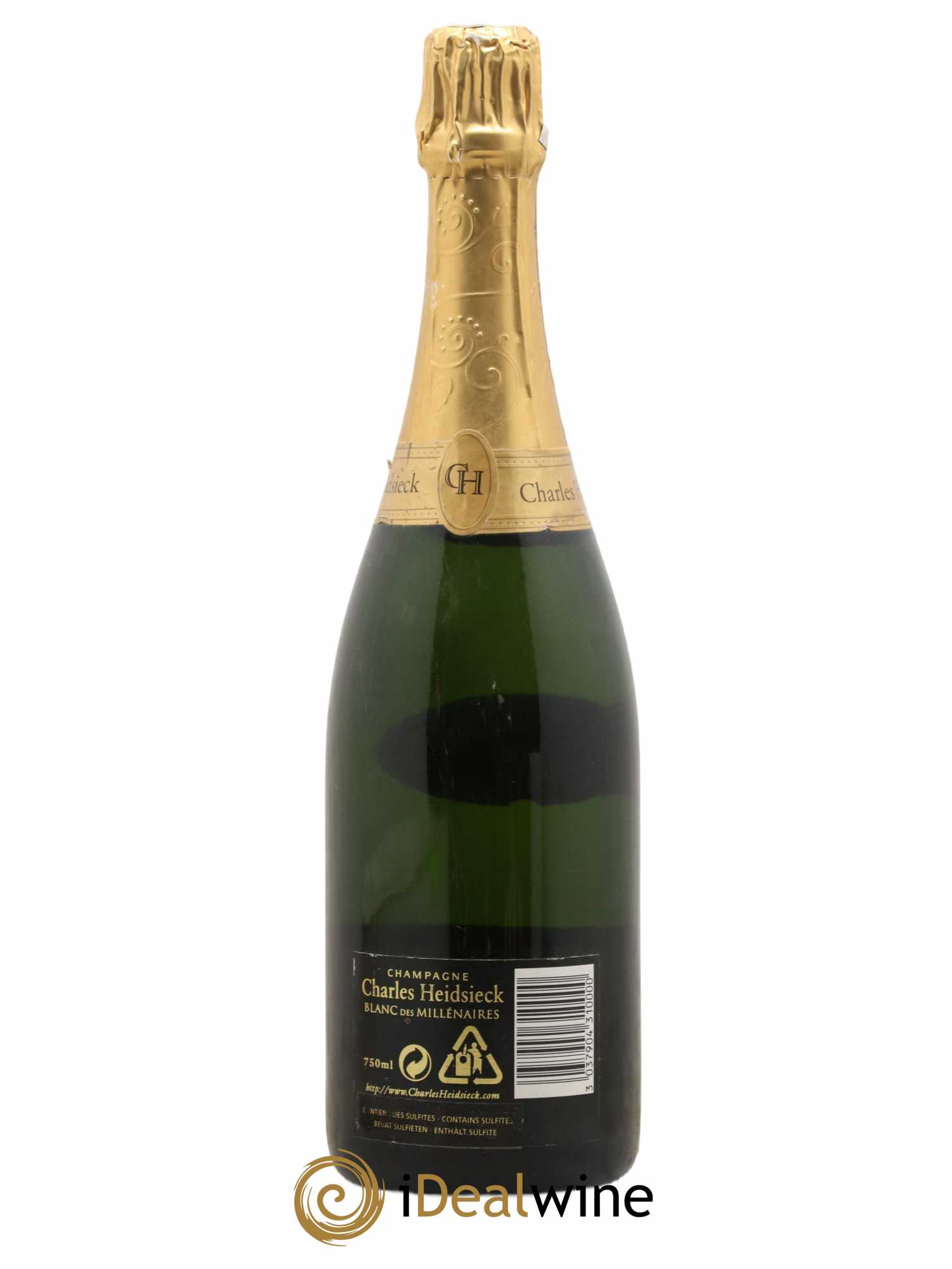 Blanc de Blancs Blanc des Millénaires Brut Charles Heidsieck 1995 - Lot de 1 bouteille - 1