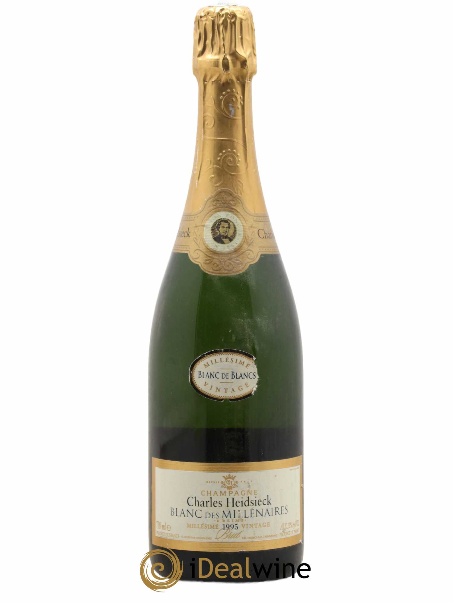 Blanc de Blancs Blanc des Millénaires Brut Charles Heidsieck 1995 - Lot de 1 bouteille - 0
