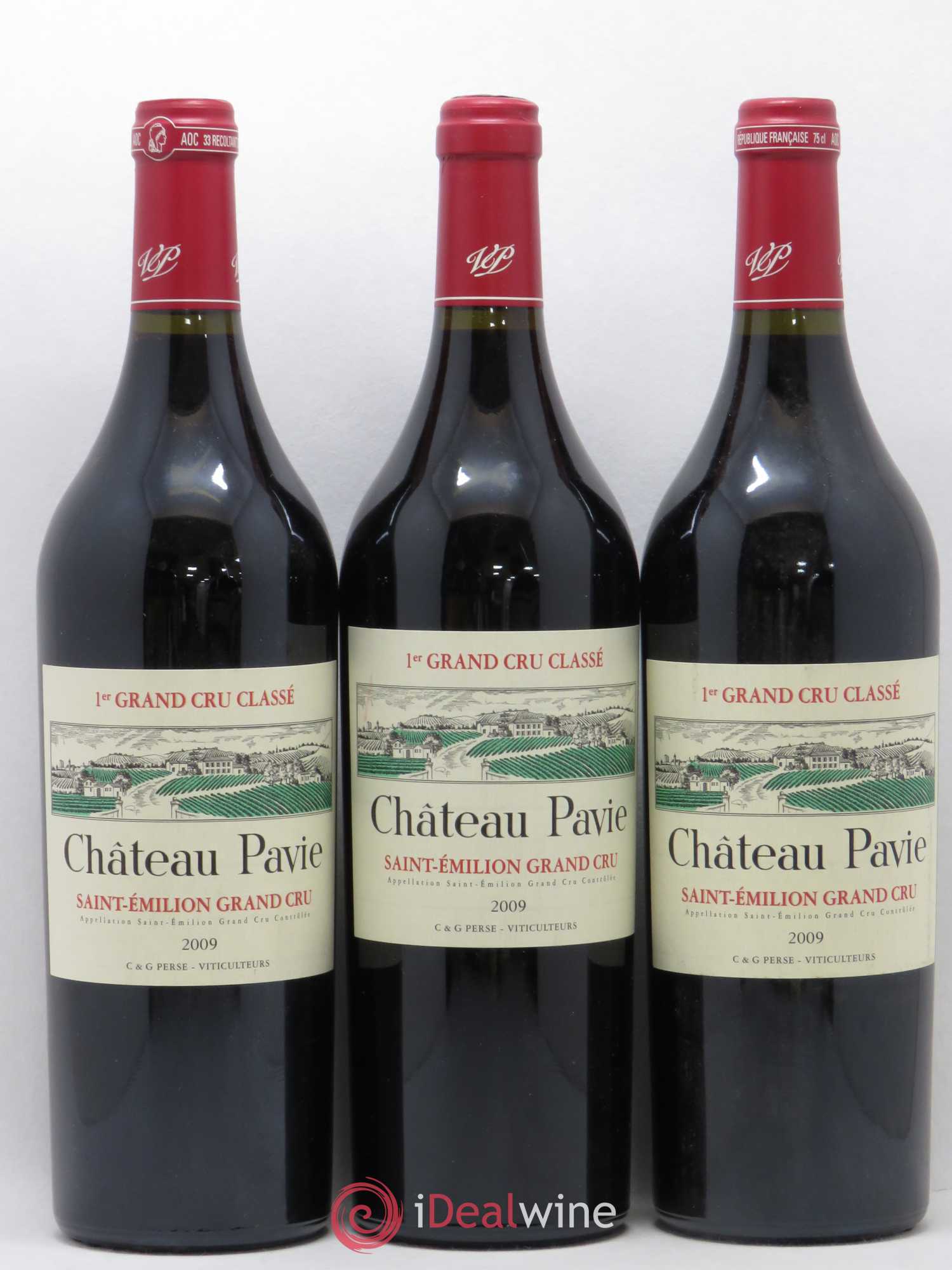 Château Pavie 1er Grand Cru Classé A 2009 - Lot de 3 bouteilles - 0