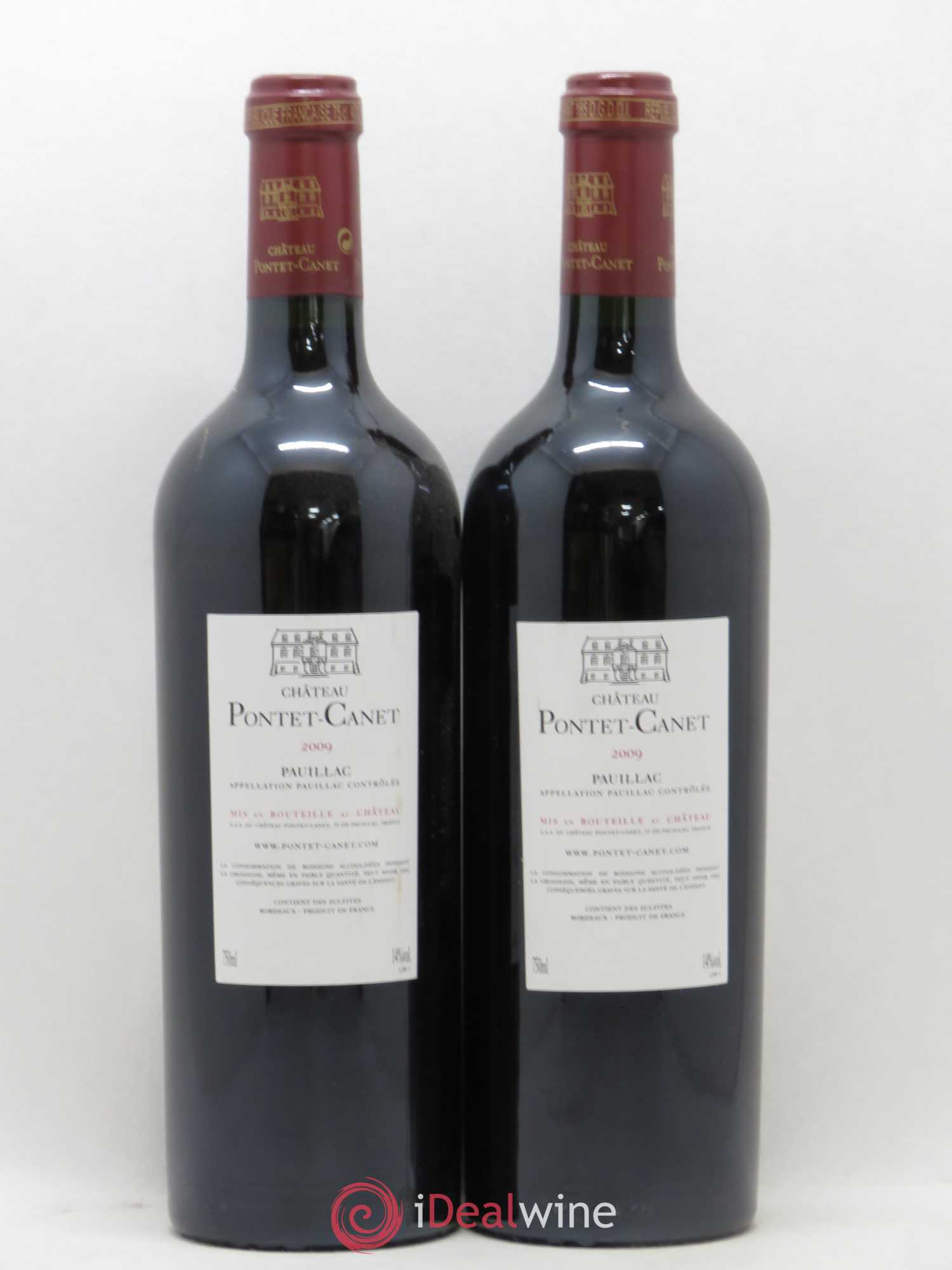 Château Pontet Canet 5ème Grand Cru Classé 2009 - Lot de 2 bouteilles - 1