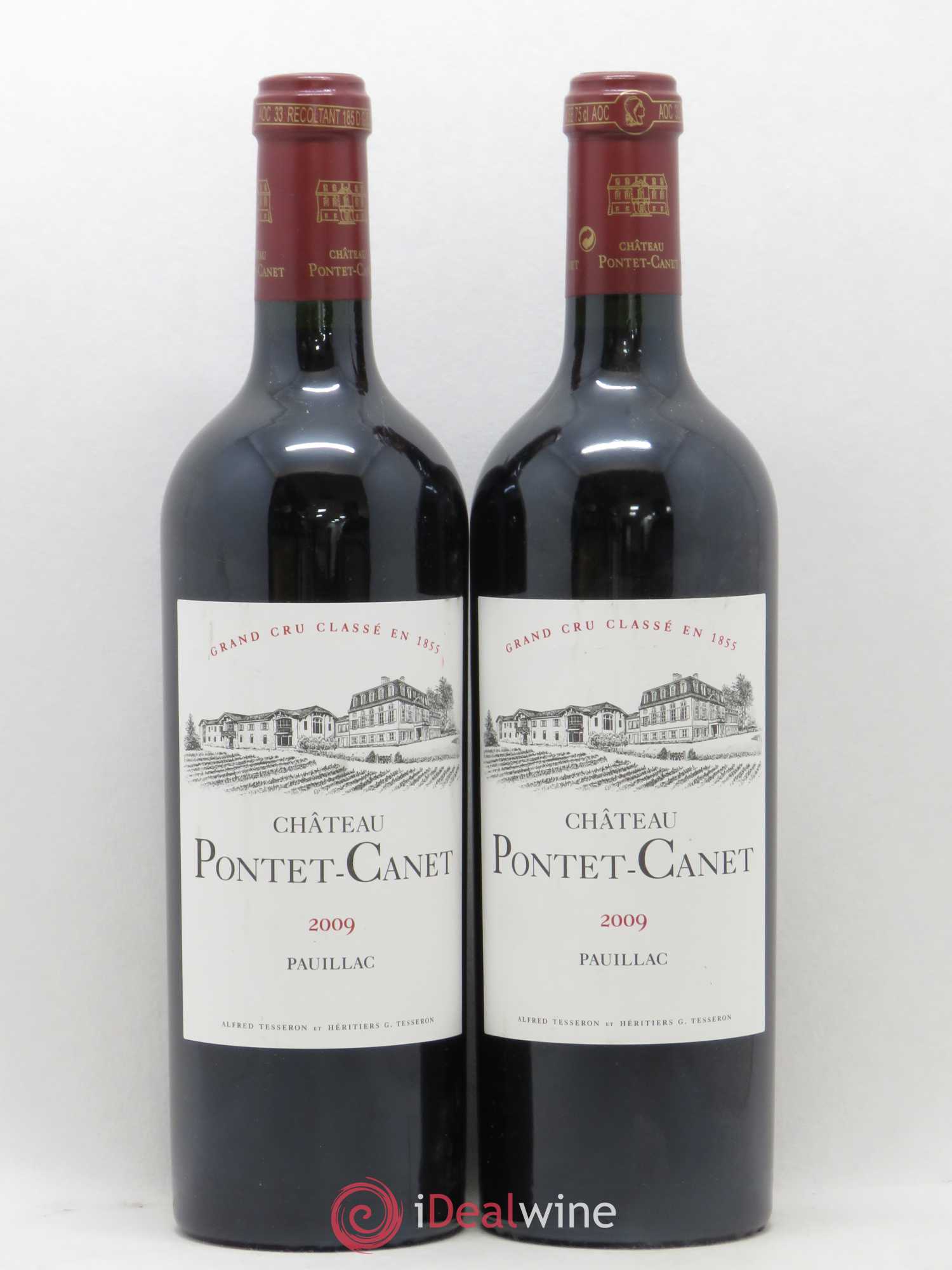 Château Pontet Canet 5ème Grand Cru Classé 2009 - Lot de 2 bouteilles - 0