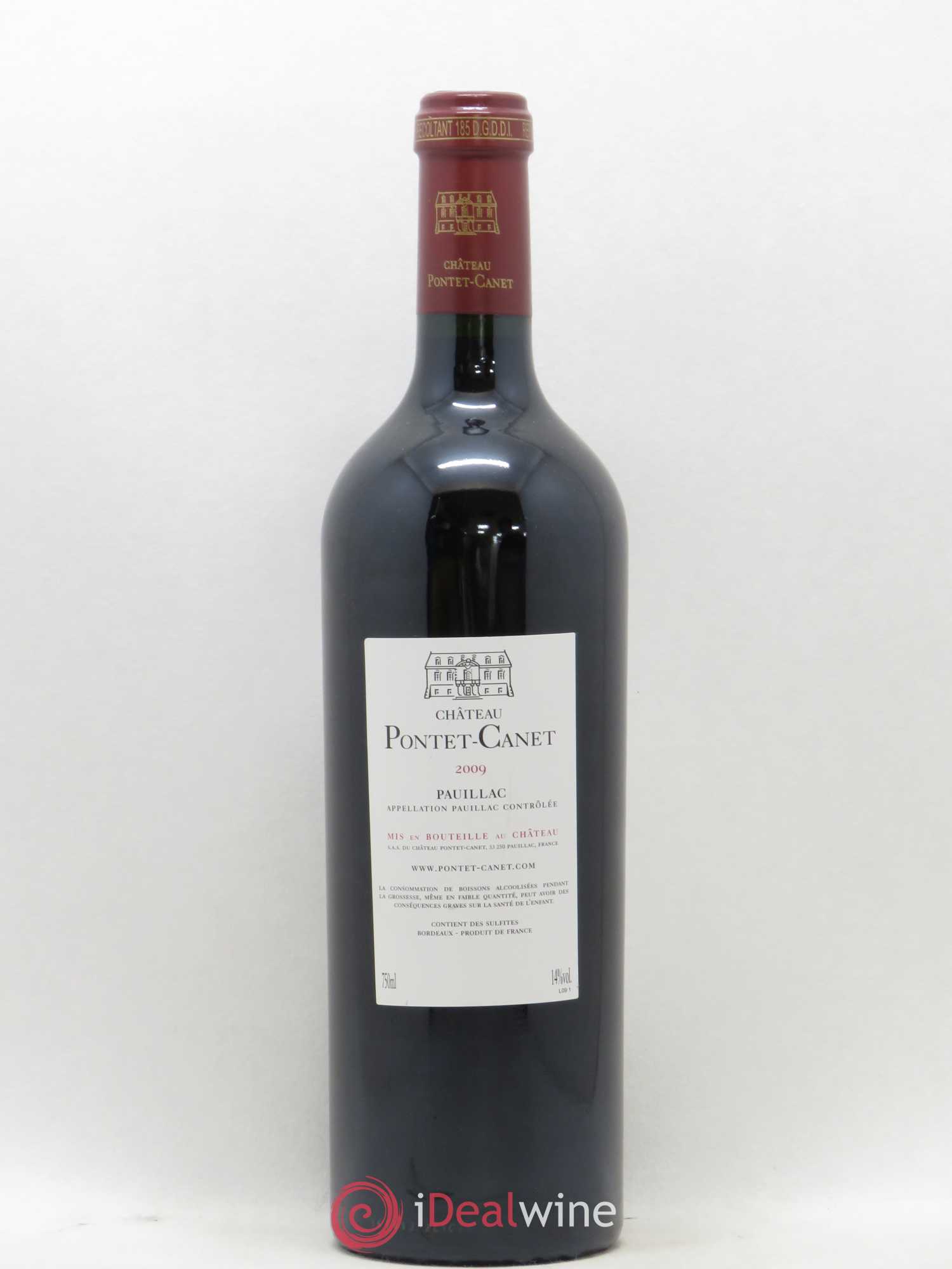Château Pontet Canet 5ème Grand Cru Classé 2009 - Lot de 1 bouteille - 1