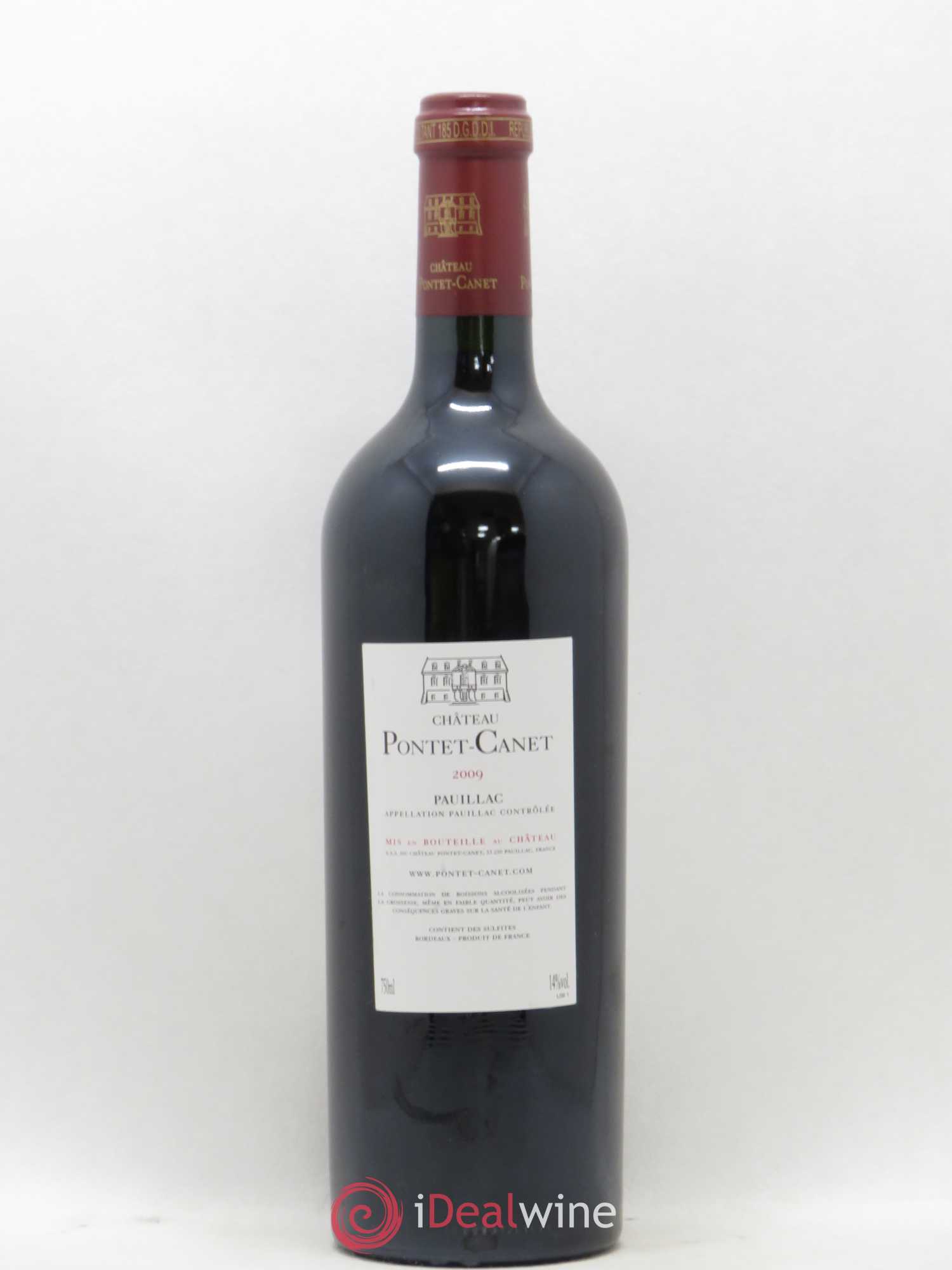 Château Pontet Canet 5ème Grand Cru Classé 2009 - Lot de 1 bouteille - 1