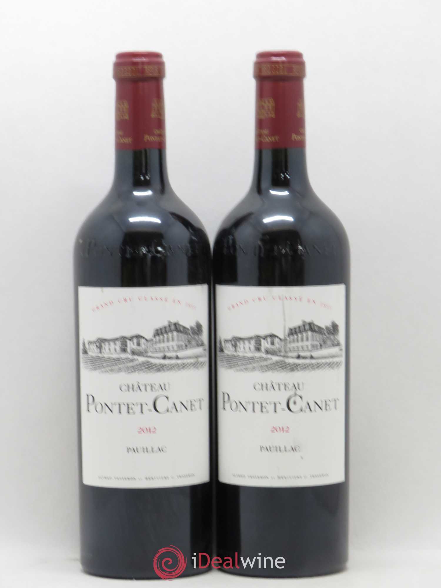 Château Pontet Canet 5ème Grand Cru Classé 2012 - Lot de 2 bouteilles - 0