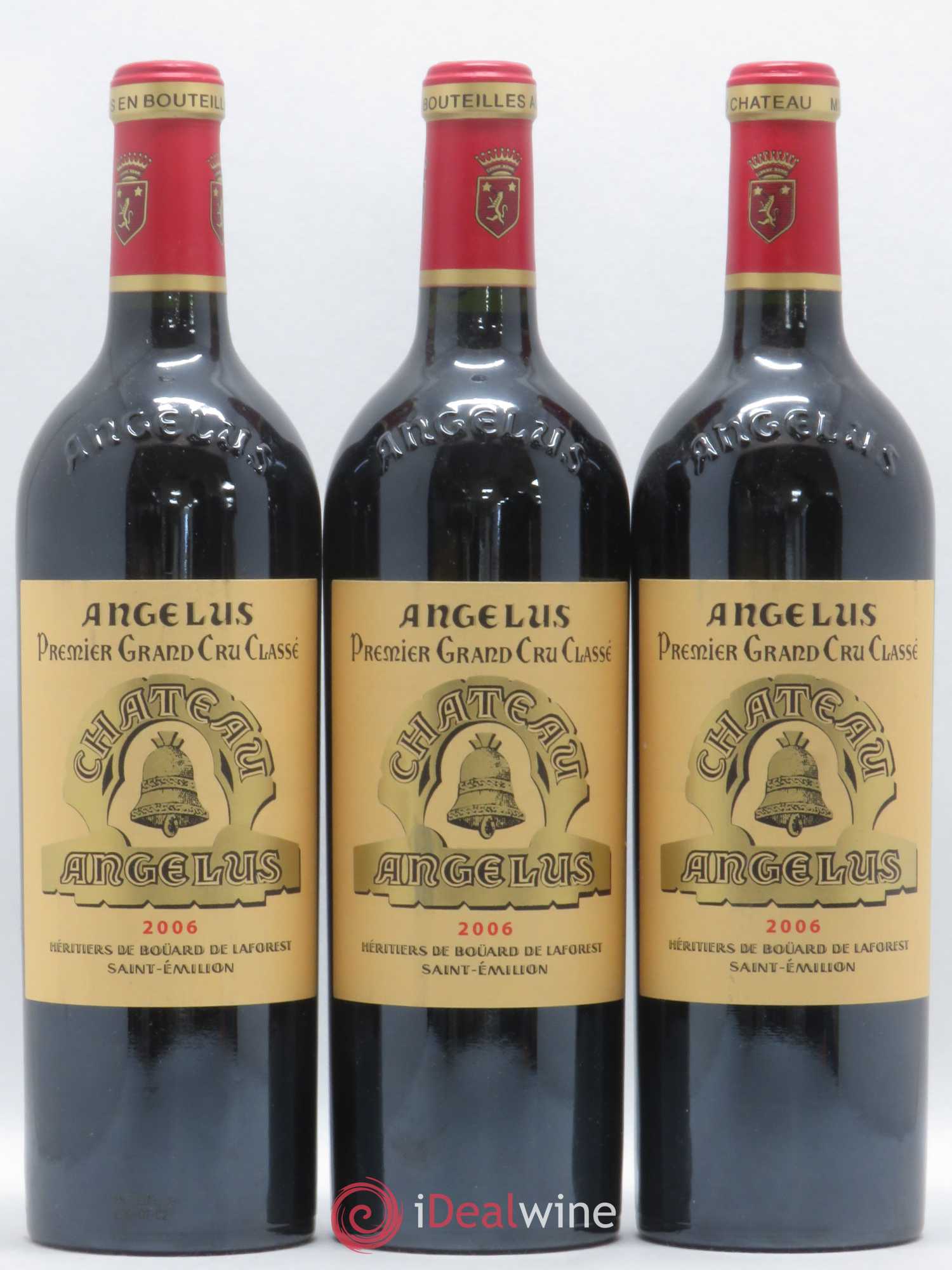 Château Angélus 1er Grand Cru Classé A 2006 - Lot de 3 bouteilles - 0