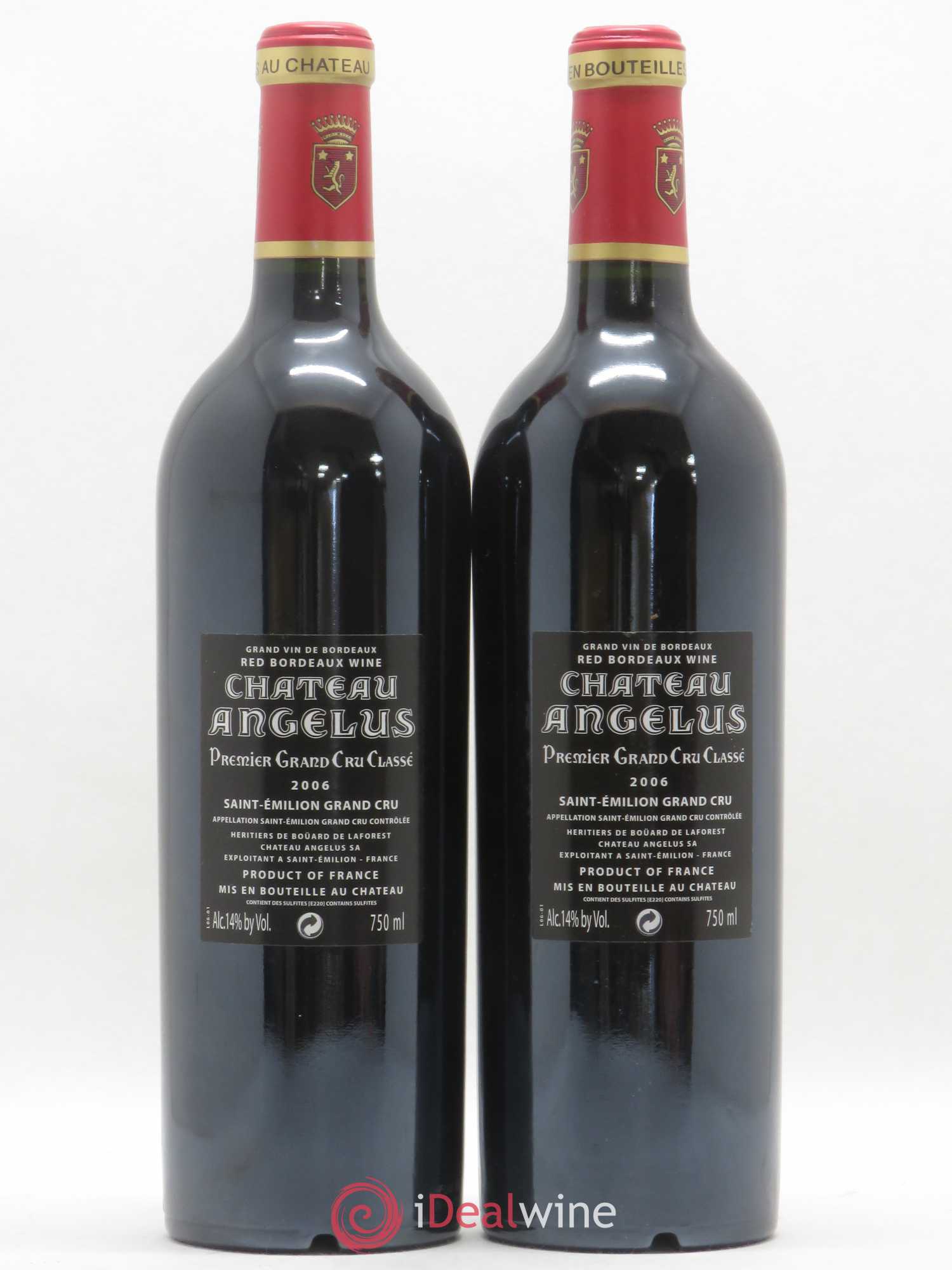 Château Angélus 1er Grand Cru Classé A 2006 - Lot de 2 bouteilles - 1