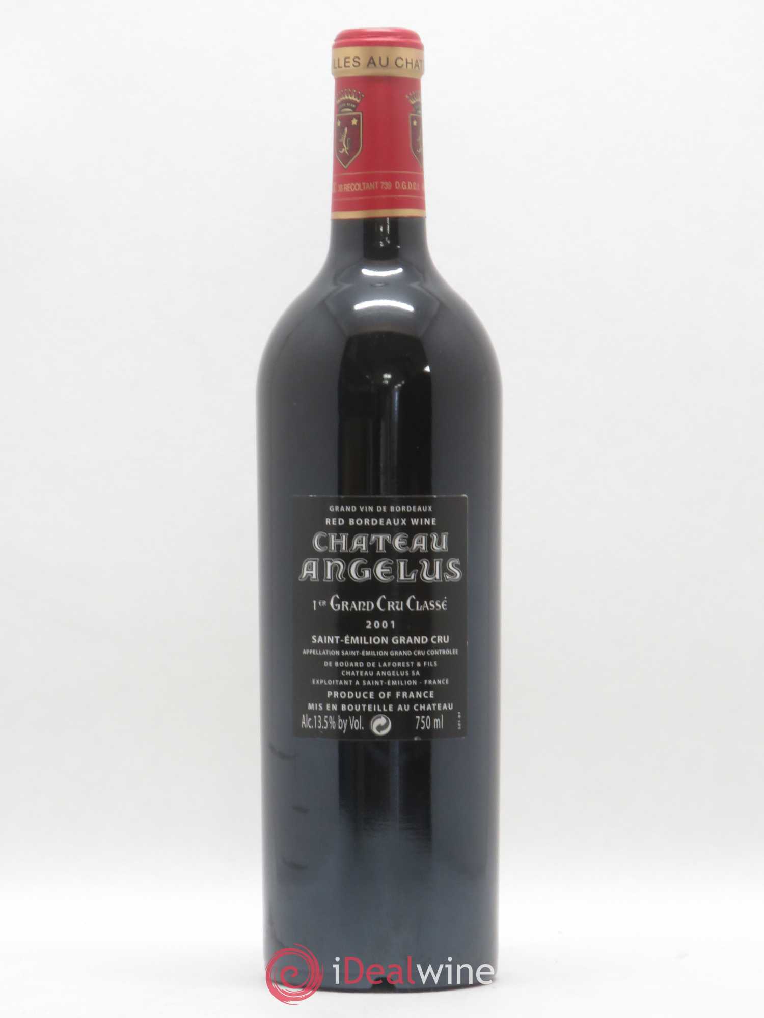 Château Angélus 1er Grand Cru Classé A 2001 - Lot de 1 bouteille - 1
