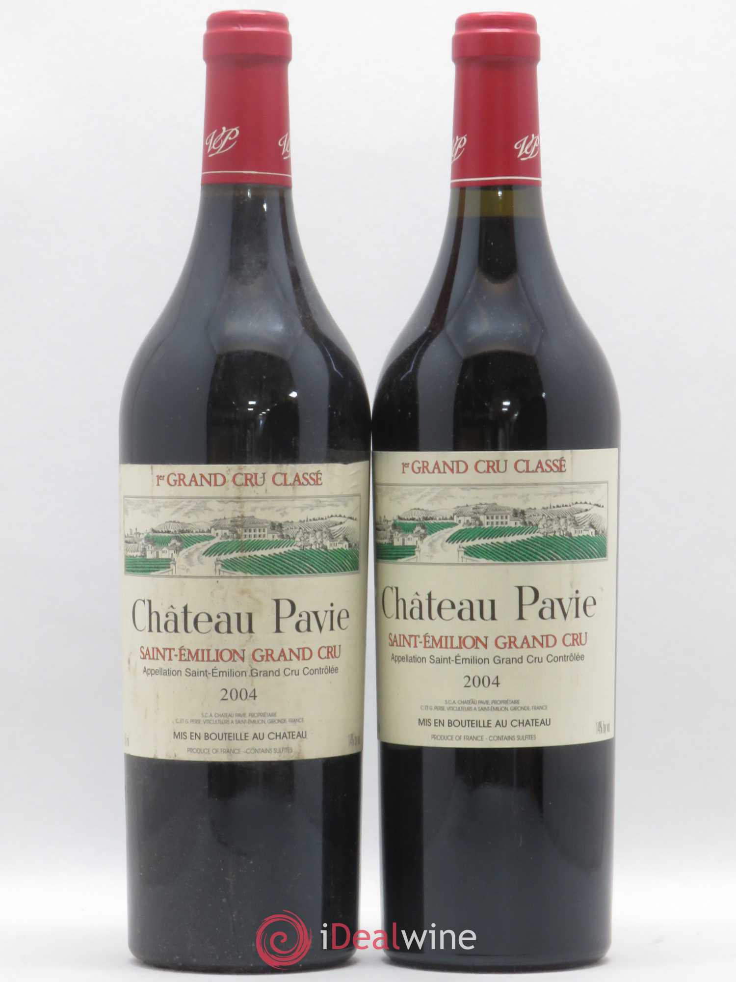 Château Pavie 1er Grand Cru Classé A 2004 - Lot de 2 bouteilles - 0