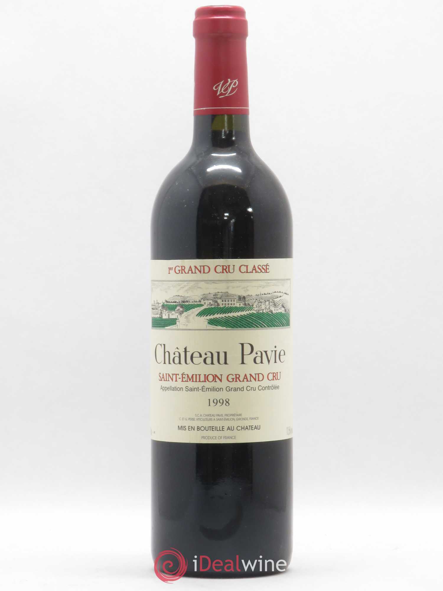 Château Pavie 1er Grand Cru Classé A 1998 - Lot de 1 bouteille - 0