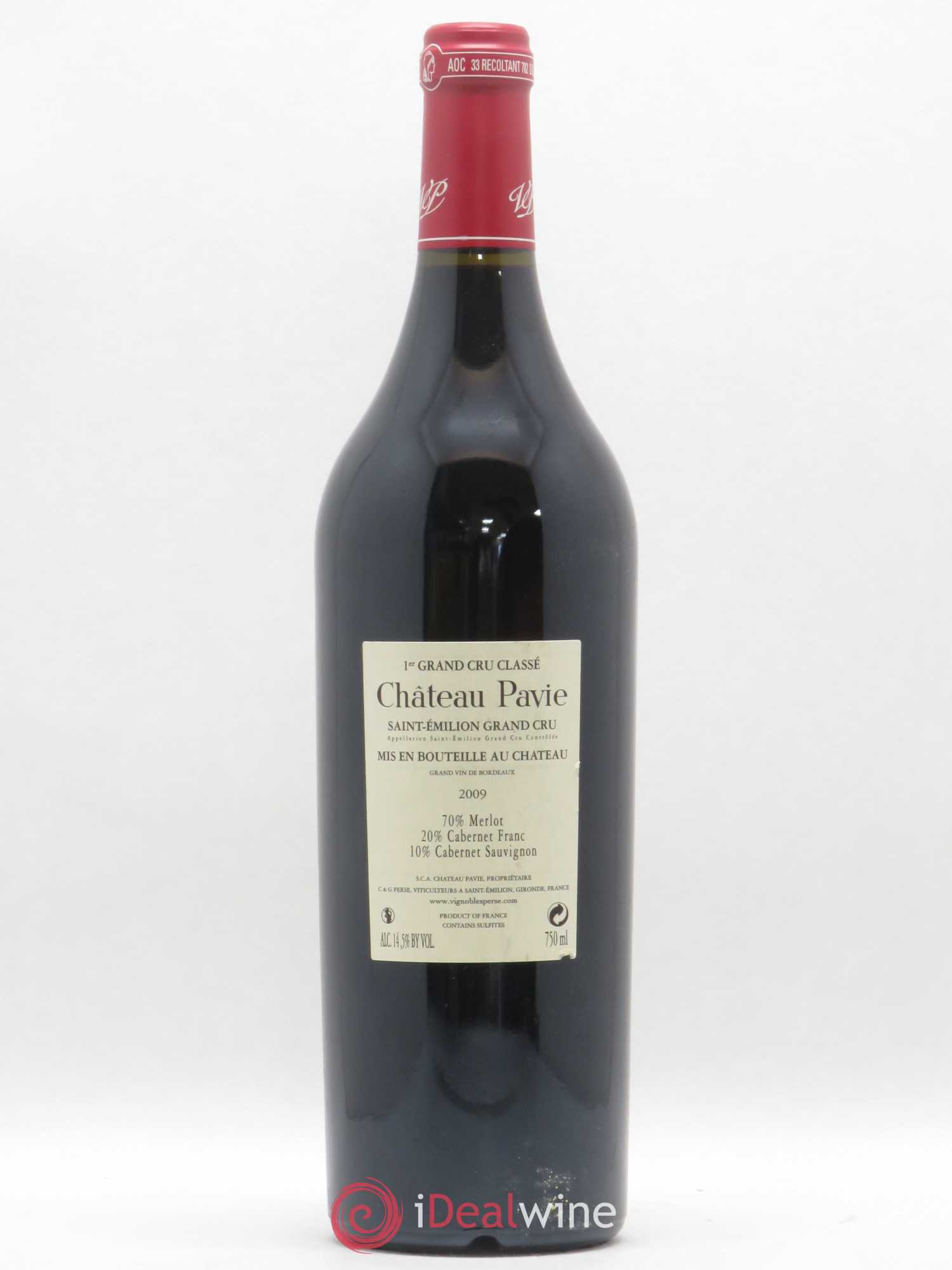 Château Pavie 1er Grand Cru Classé A 2009 - Lot de 1 bouteille - 1