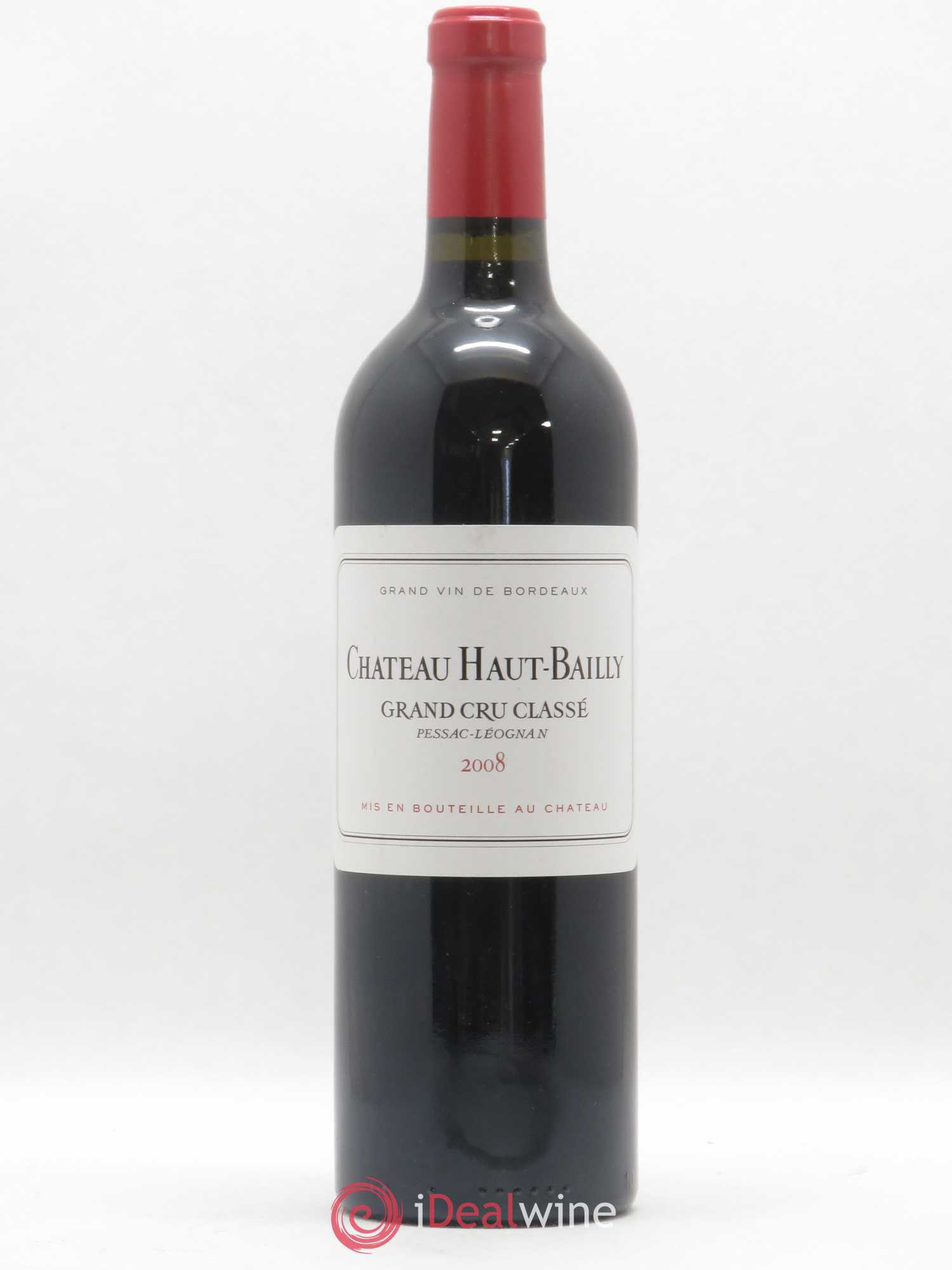 Château Haut-Bailly Cru Classé de Graves 2008 - Lot de 1 bouteille - 0