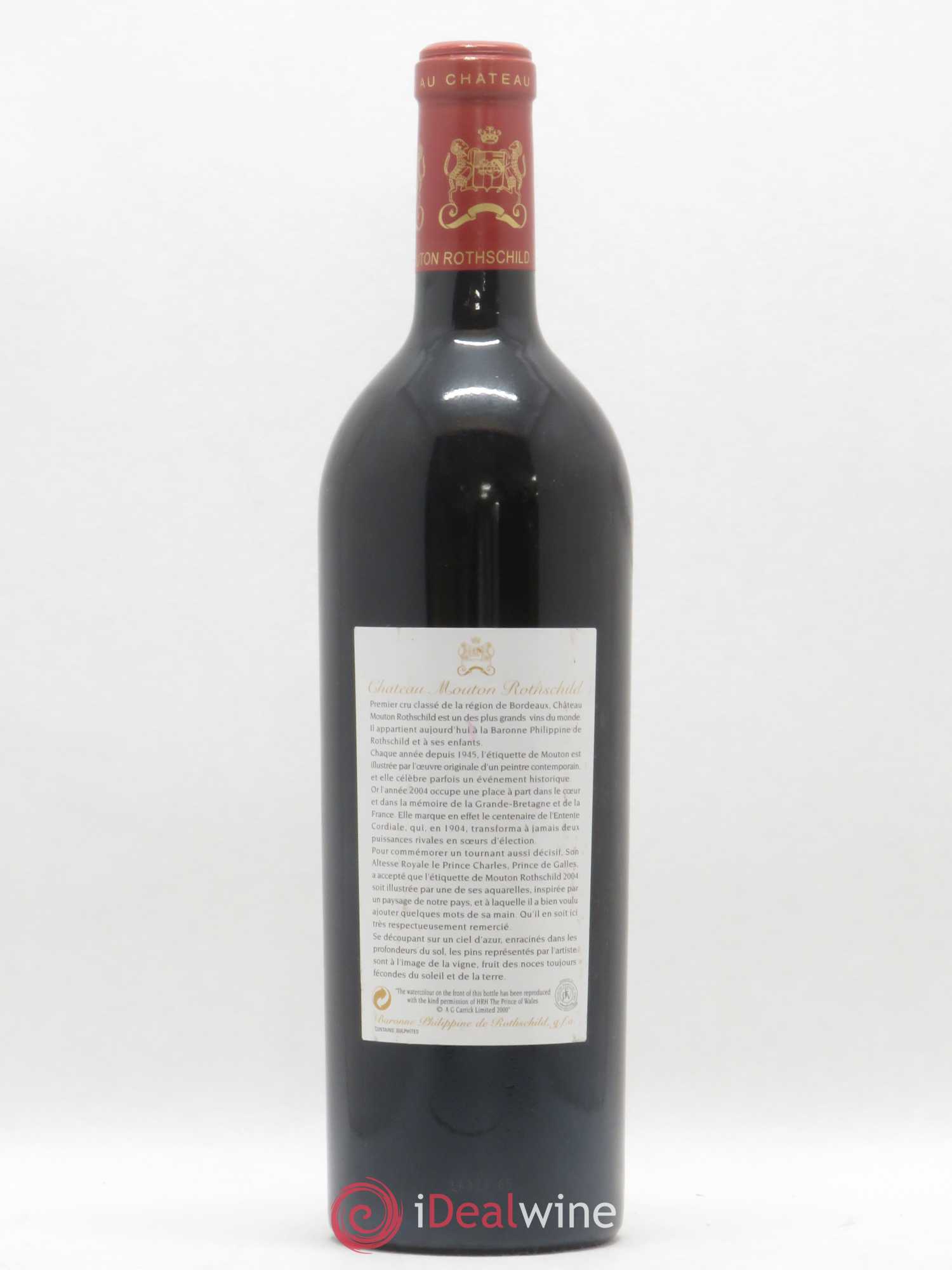 Château Mouton Rothschild 1er Grand Cru Classé 2004 - Lot de 1 bouteille - 1