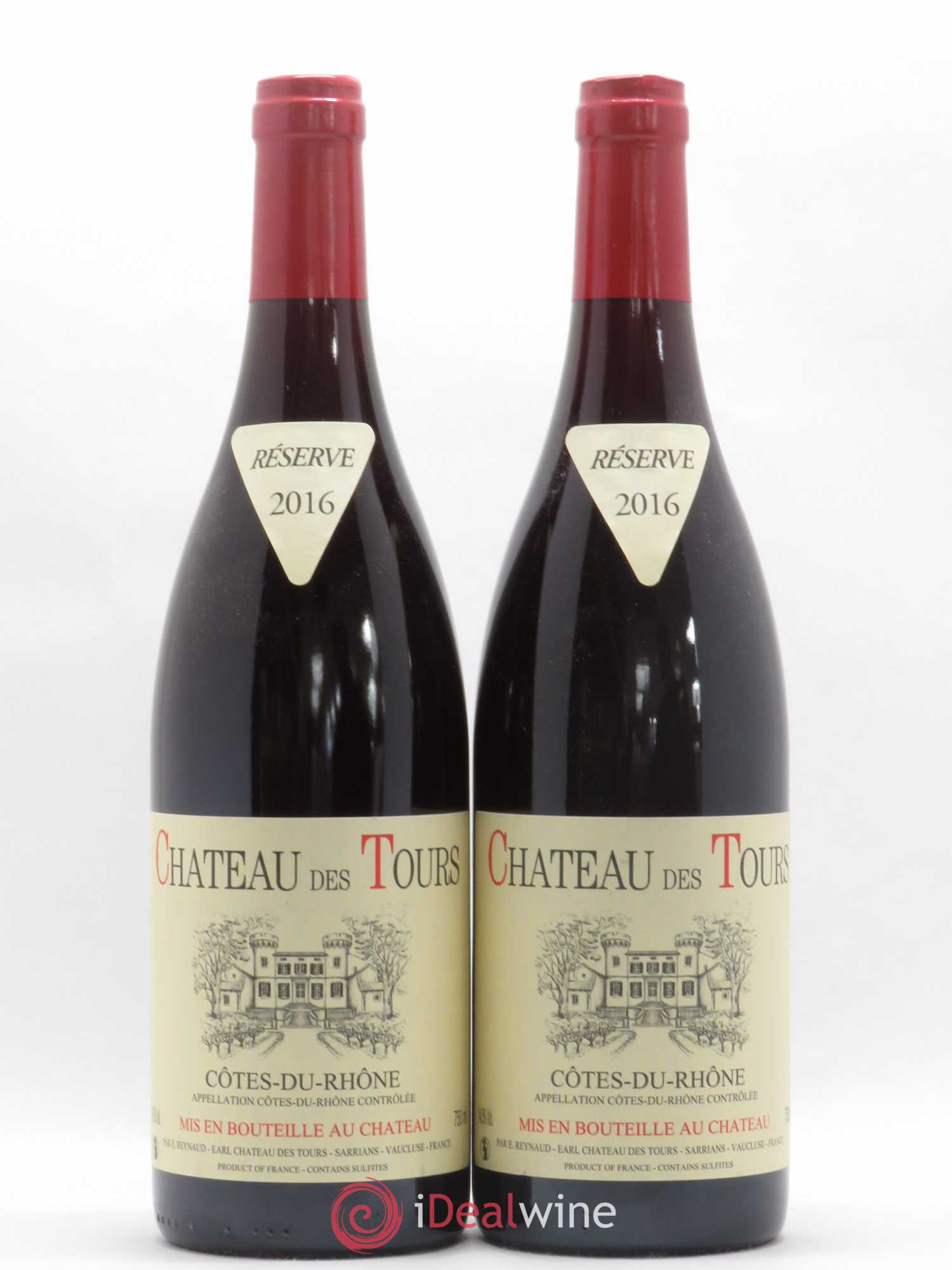 Côtes-du-Rhône Château des Tours Emmanuel Reynaud 2016 - Lot de 2 bouteilles - 0