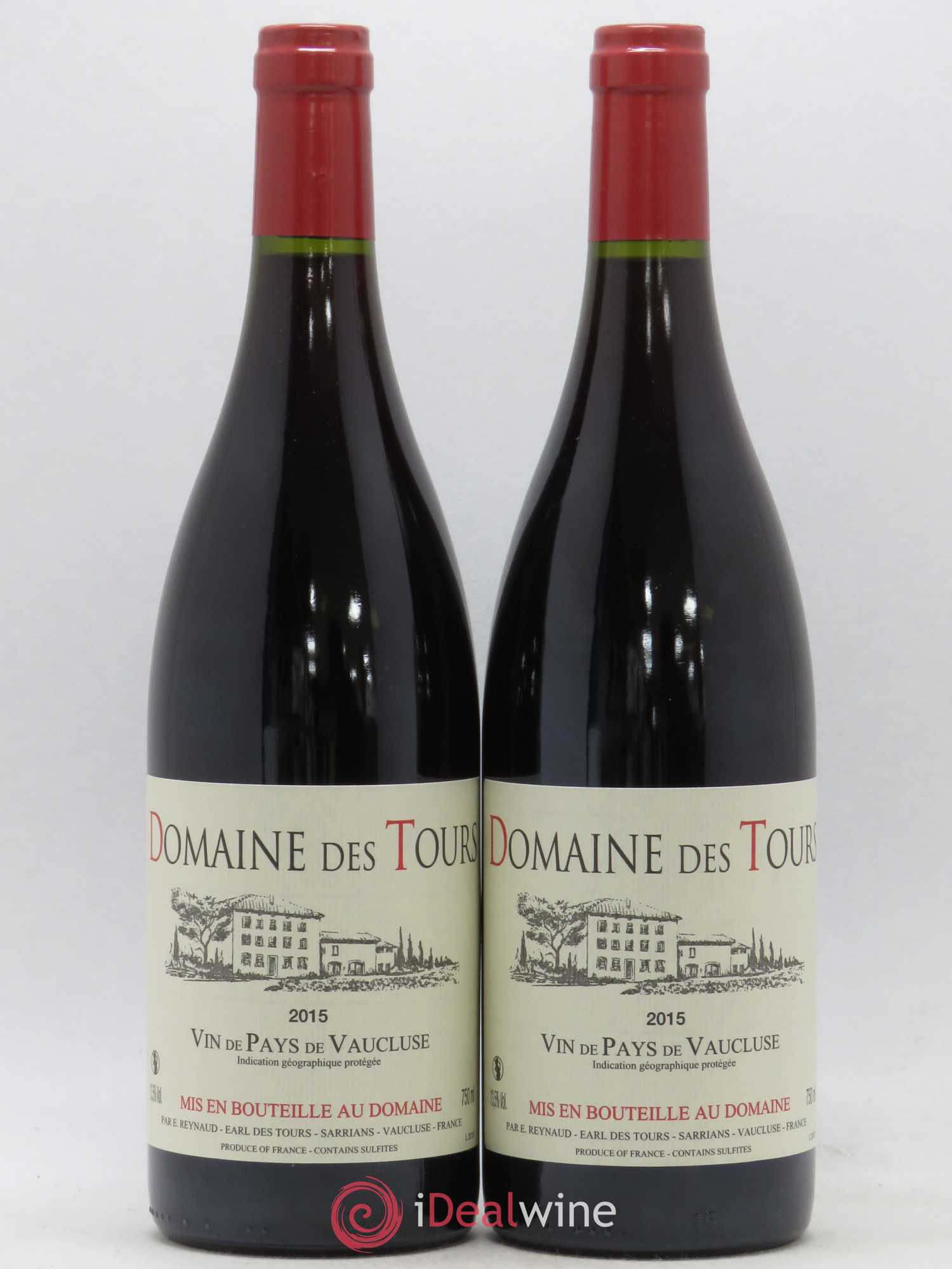 Vaucluse (Vin de Pays de Vaucluse) Domaine des Tours Emmanuel Reynaud 2015 - Lot de 2 bouteilles - 0