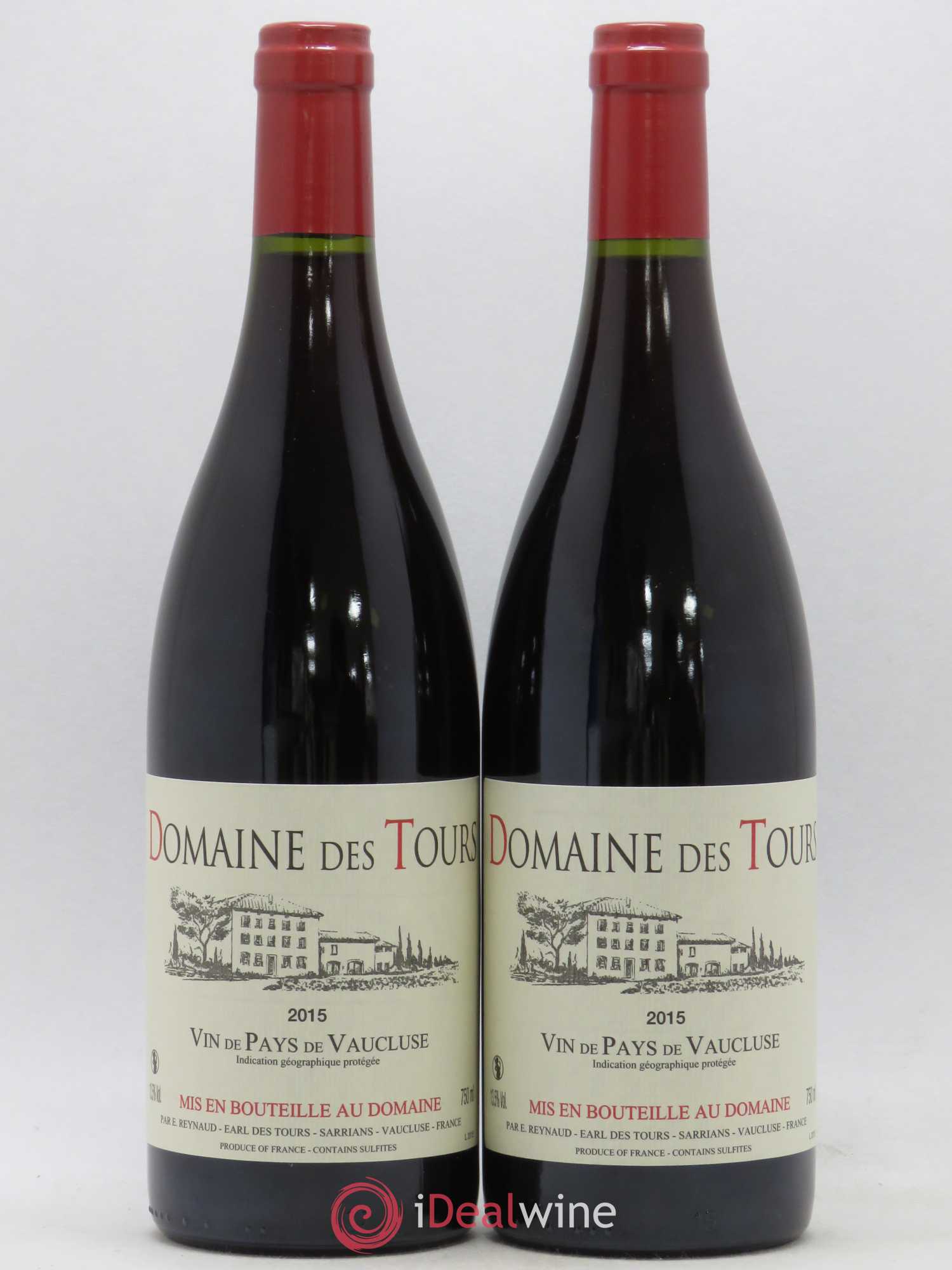 Vaucluse (Vin de Pays de Vaucluse) Domaine des Tours Emmanuel Reynaud 2015 - Lot de 2 bouteilles - 0