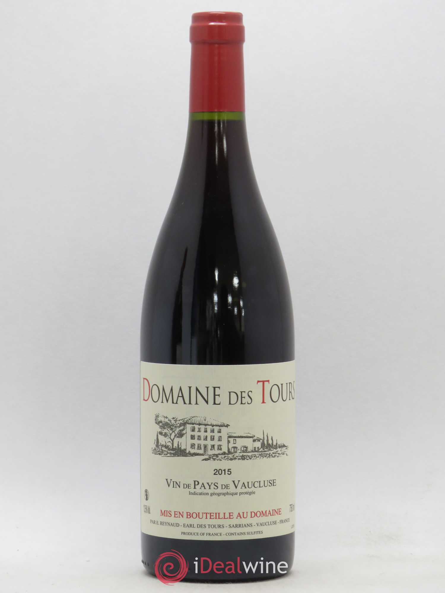 Vaucluse (Vin de Pays de Vaucluse) Domaine des Tours Emmanuel Reynaud 2015 - Lot de 1 bouteille - 0